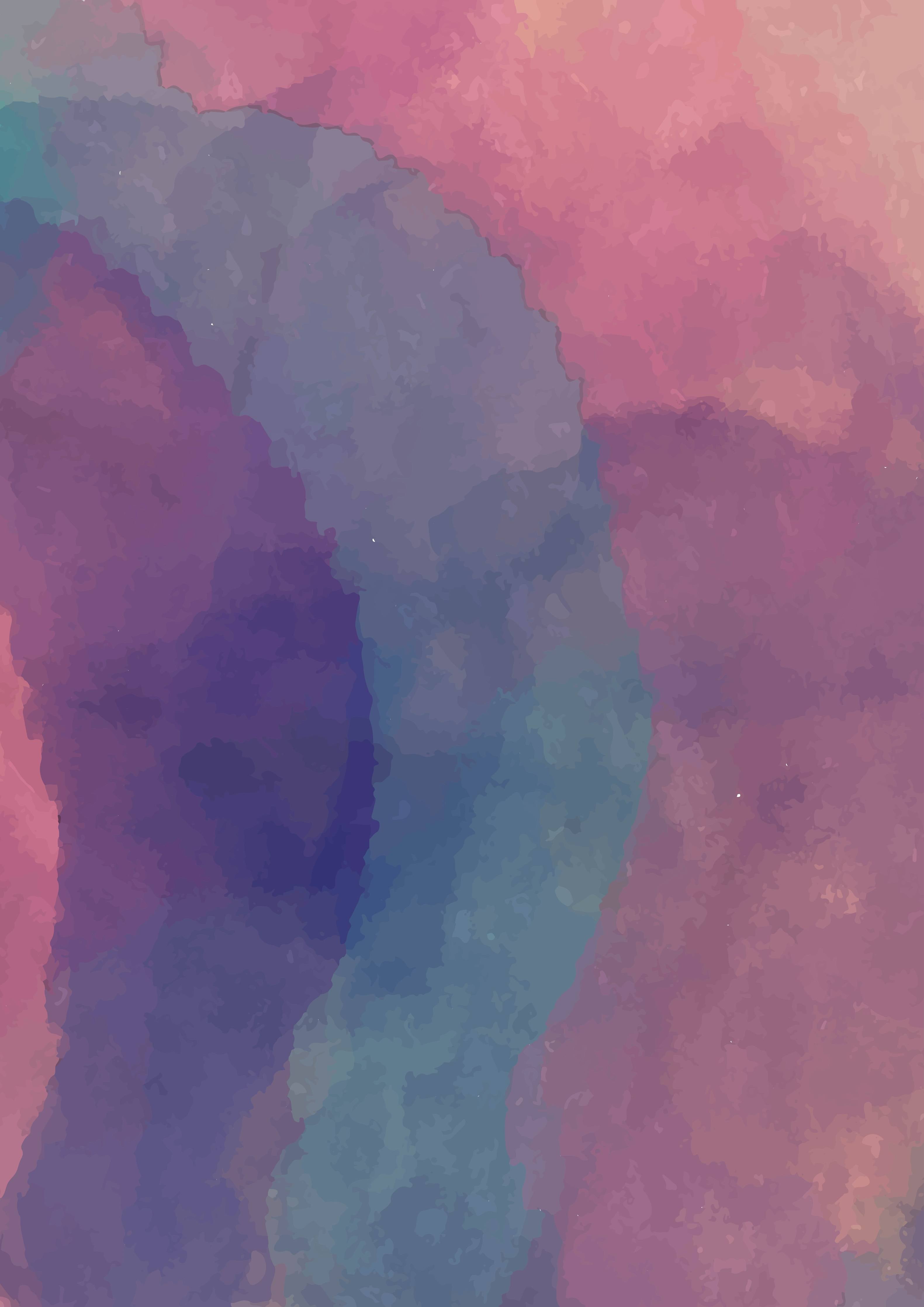 Große Wandbilder-Sanfte Aquarellfarben in Pastellblau und Flieder