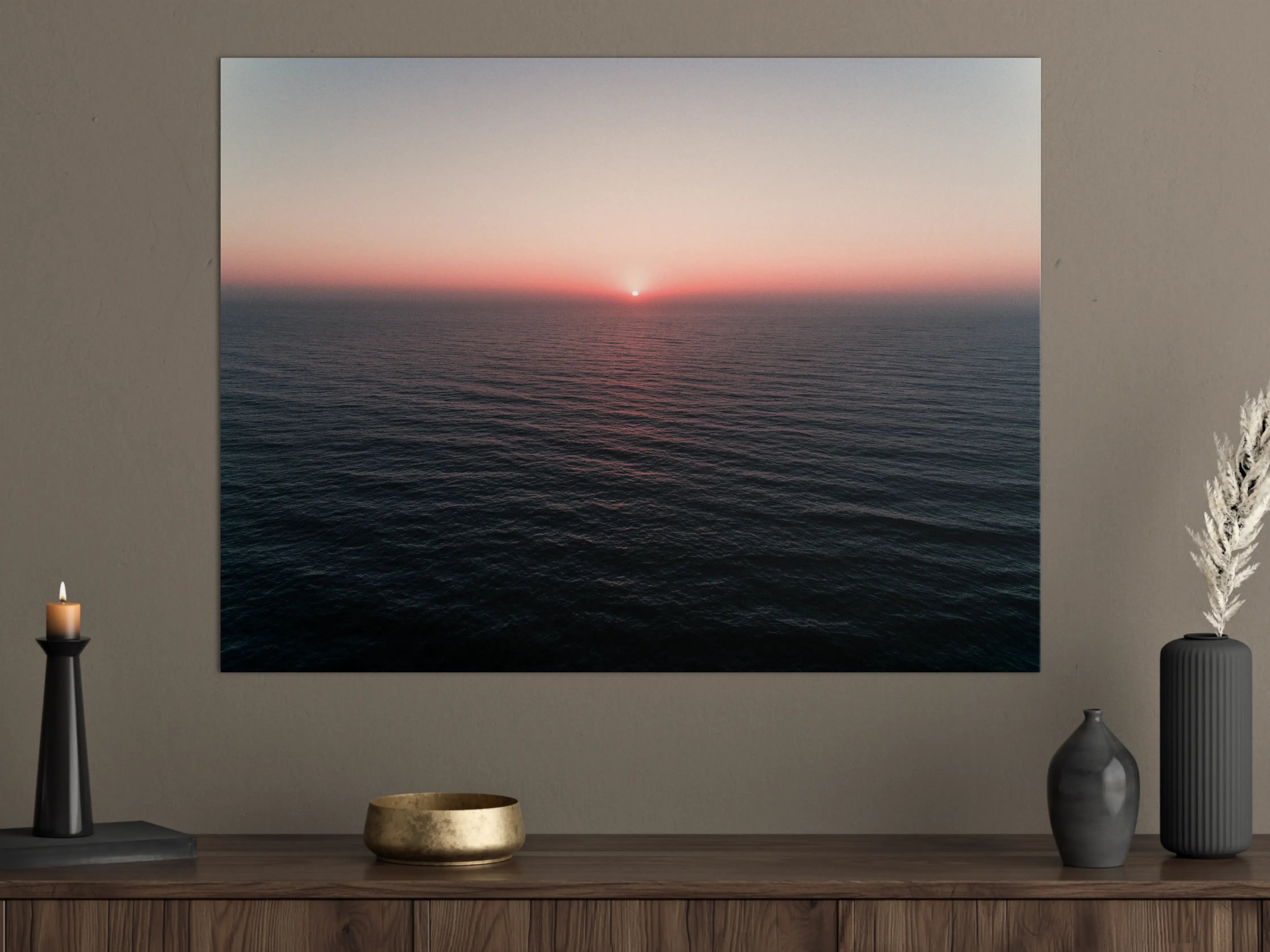 Große Wandbilder - Sanfte Grauenschimmer am Meer