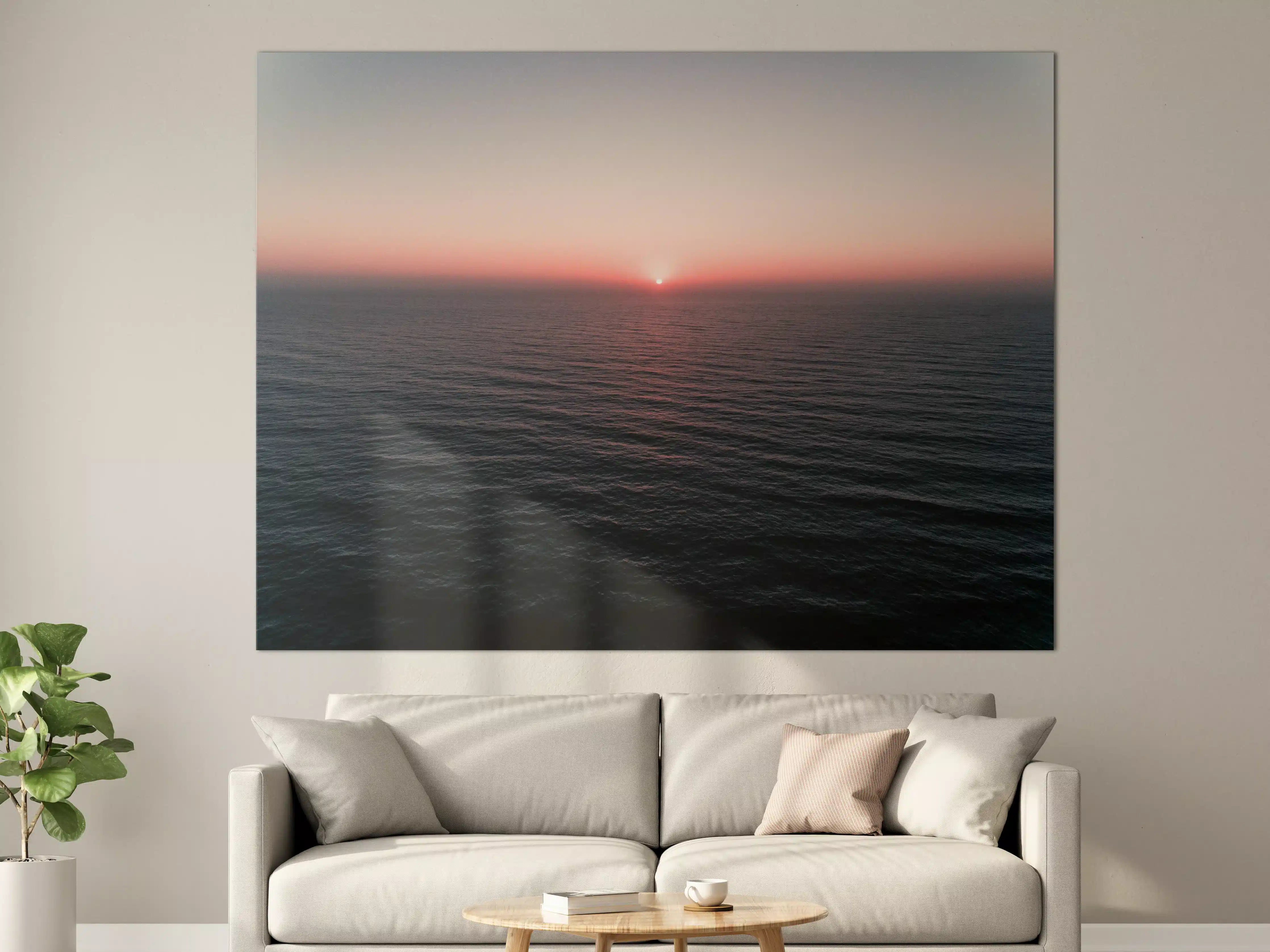 Große Wandbilder - Sanfte Grauenschimmer am Meer