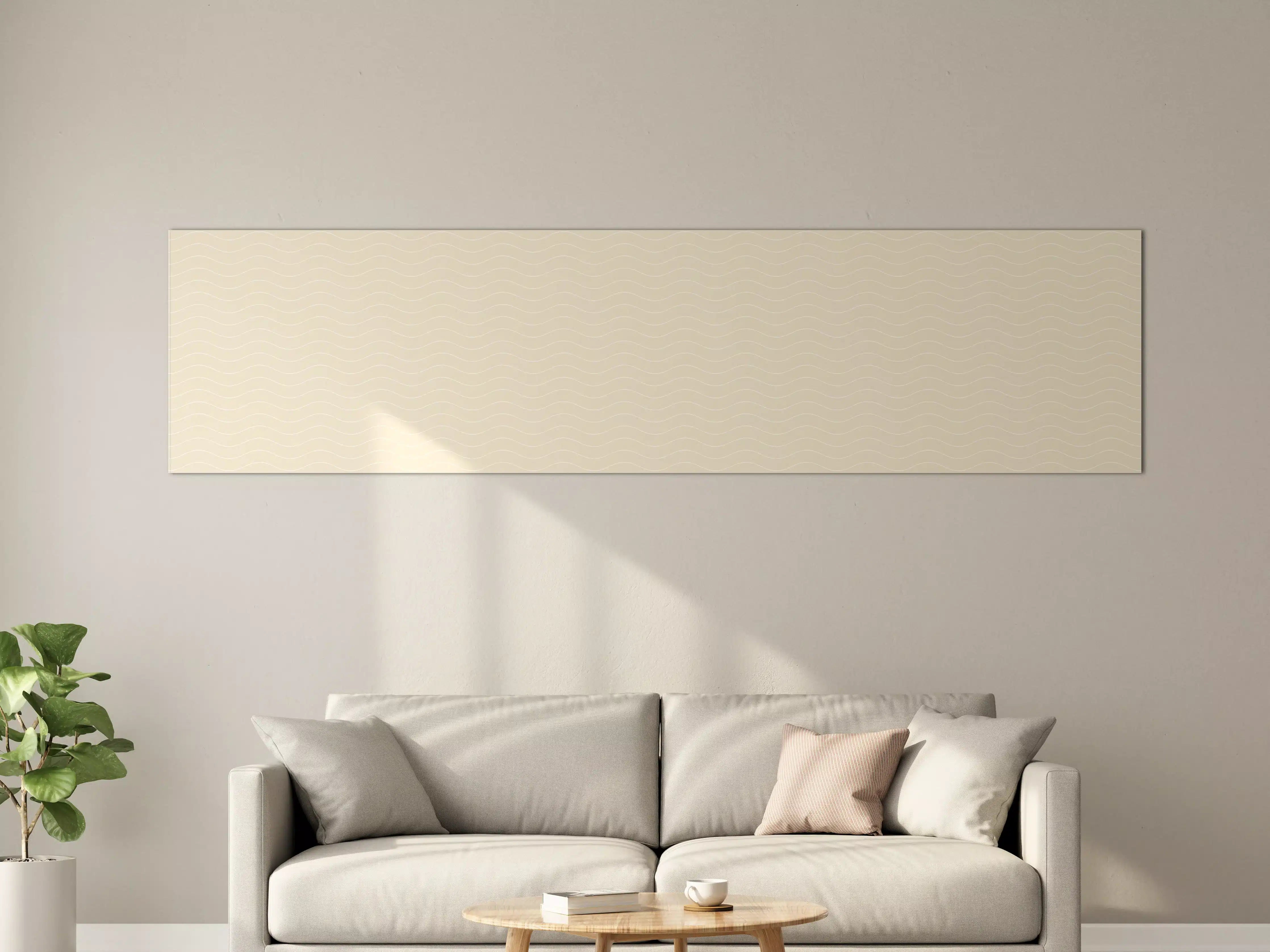 Große Wandbilder - Sanfte Grautöne in weißem Design