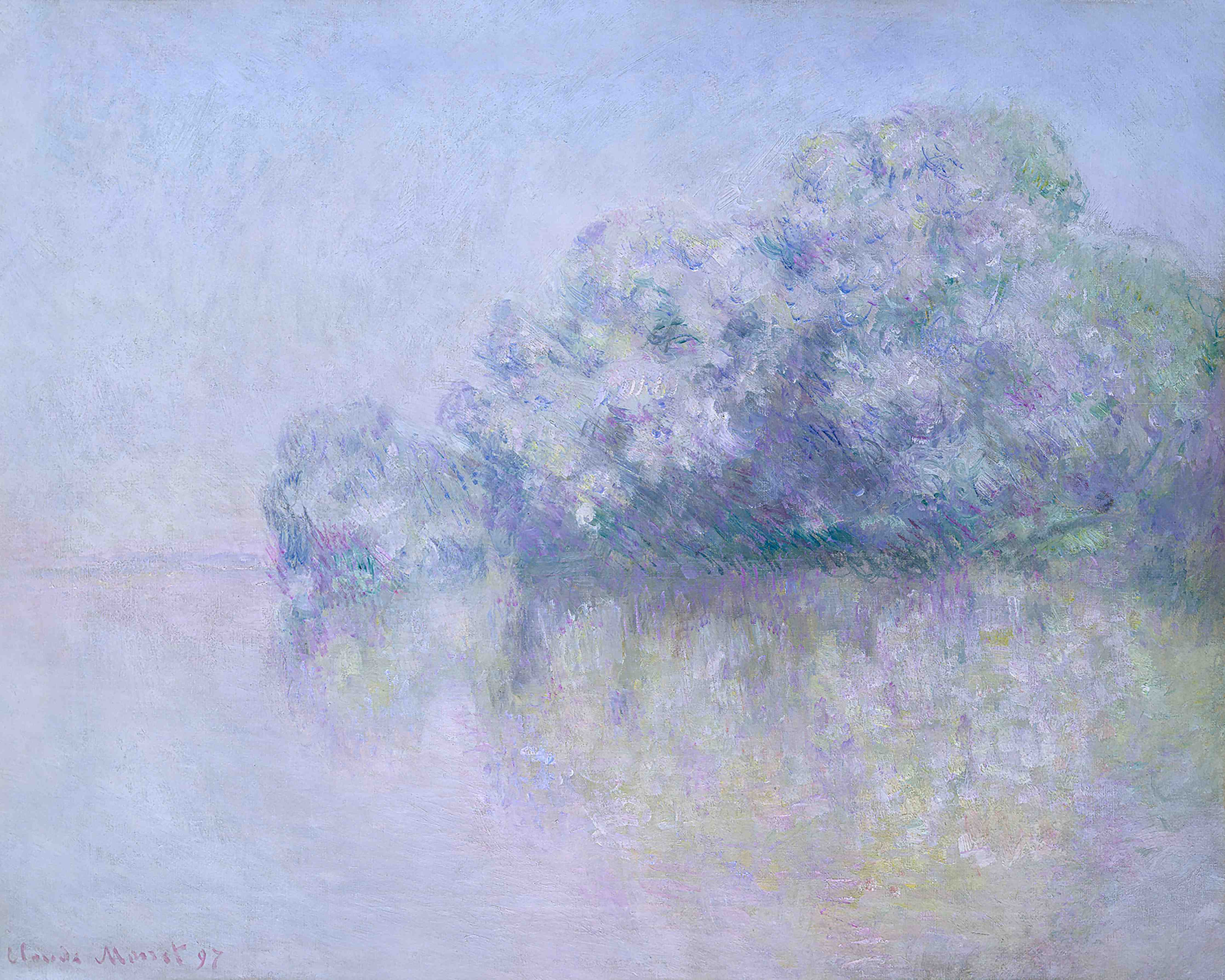 Große Wandbilder-Sanfte Wasserlandschaft in Pastellfarben