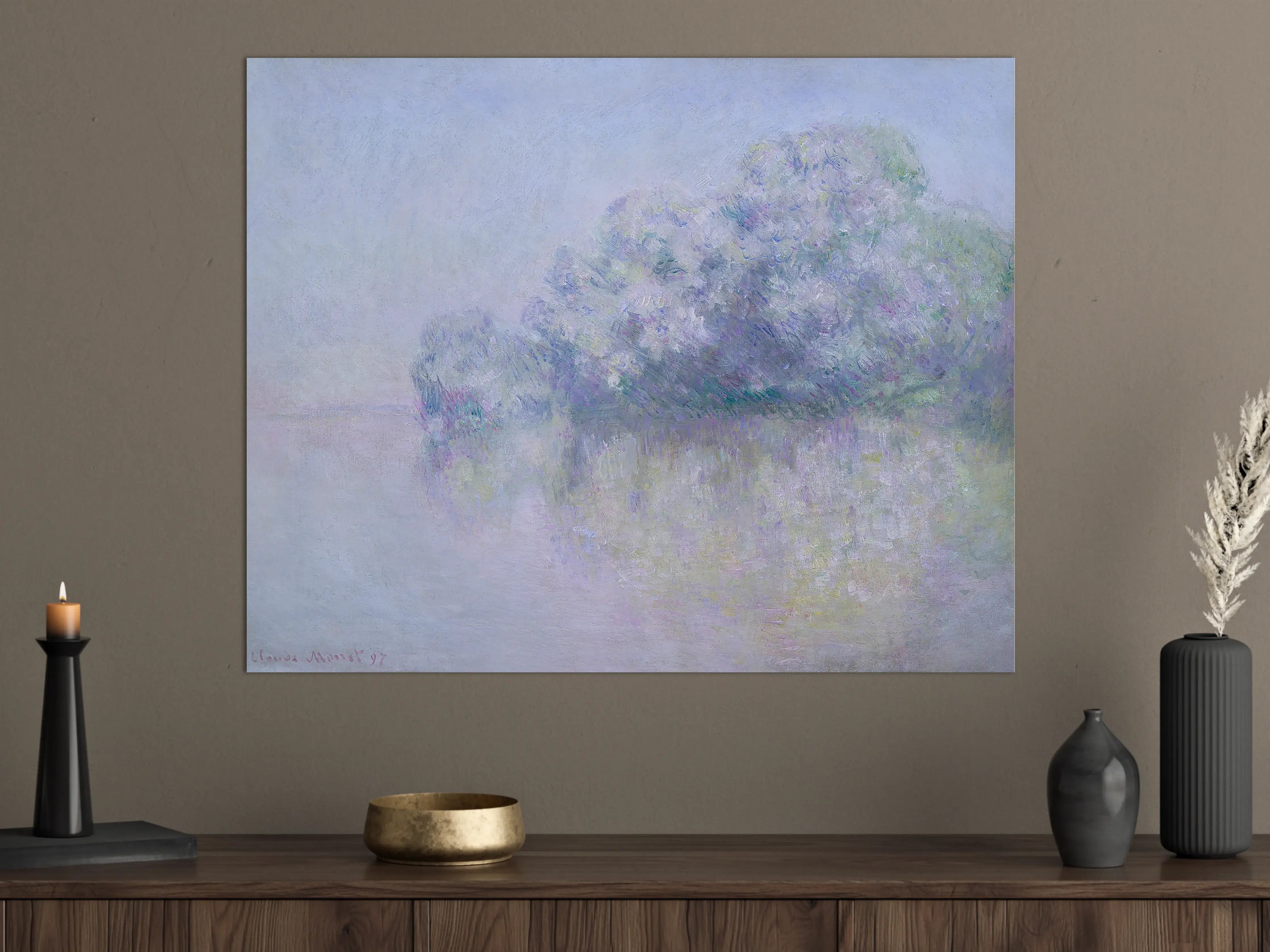 Große Wandbilder - Sanfte Wasserlandschaft in Pastellfarben