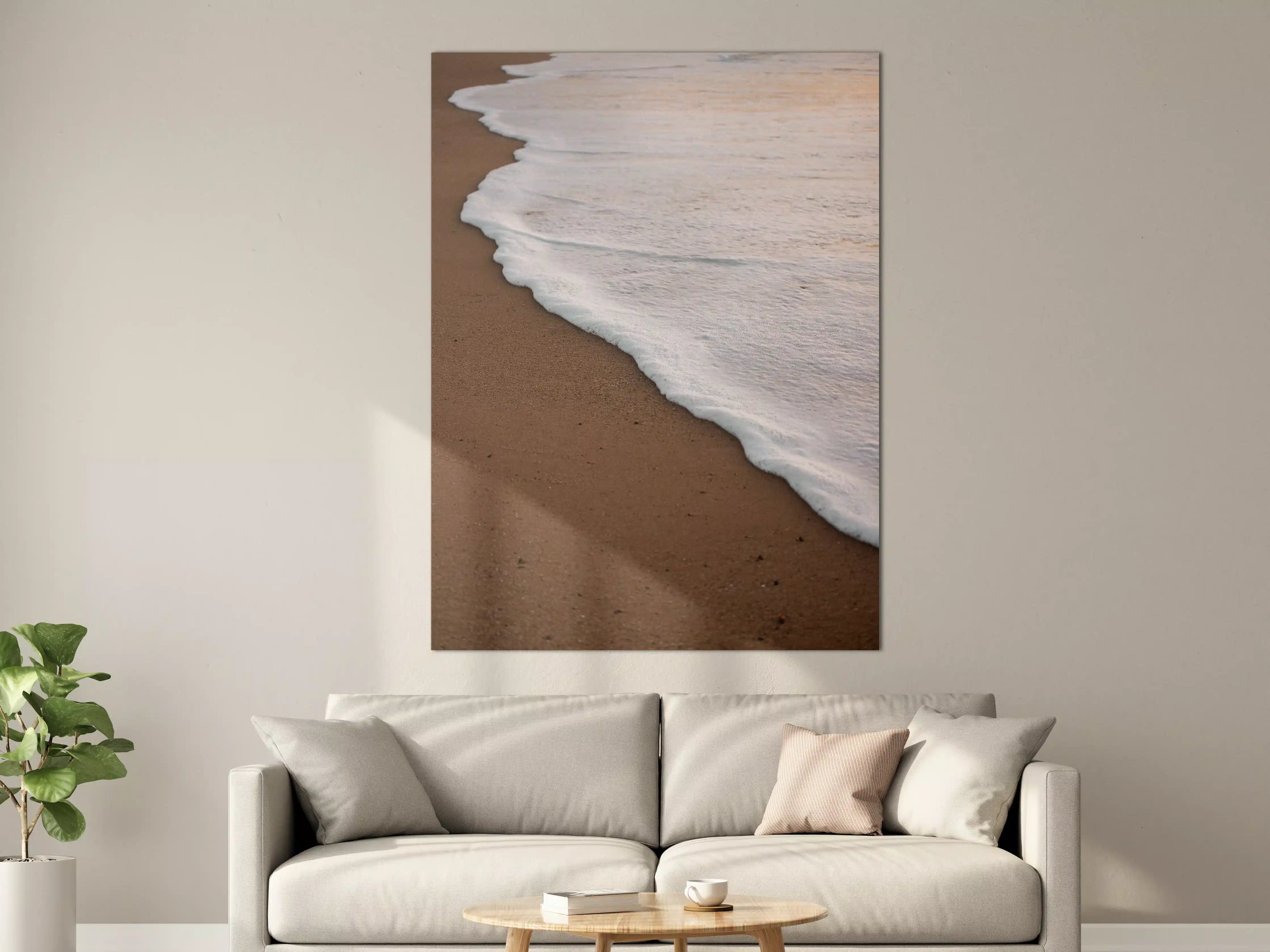 Große Wandbilder - Sanfter Meeresstrand bei Sonnenaufgang