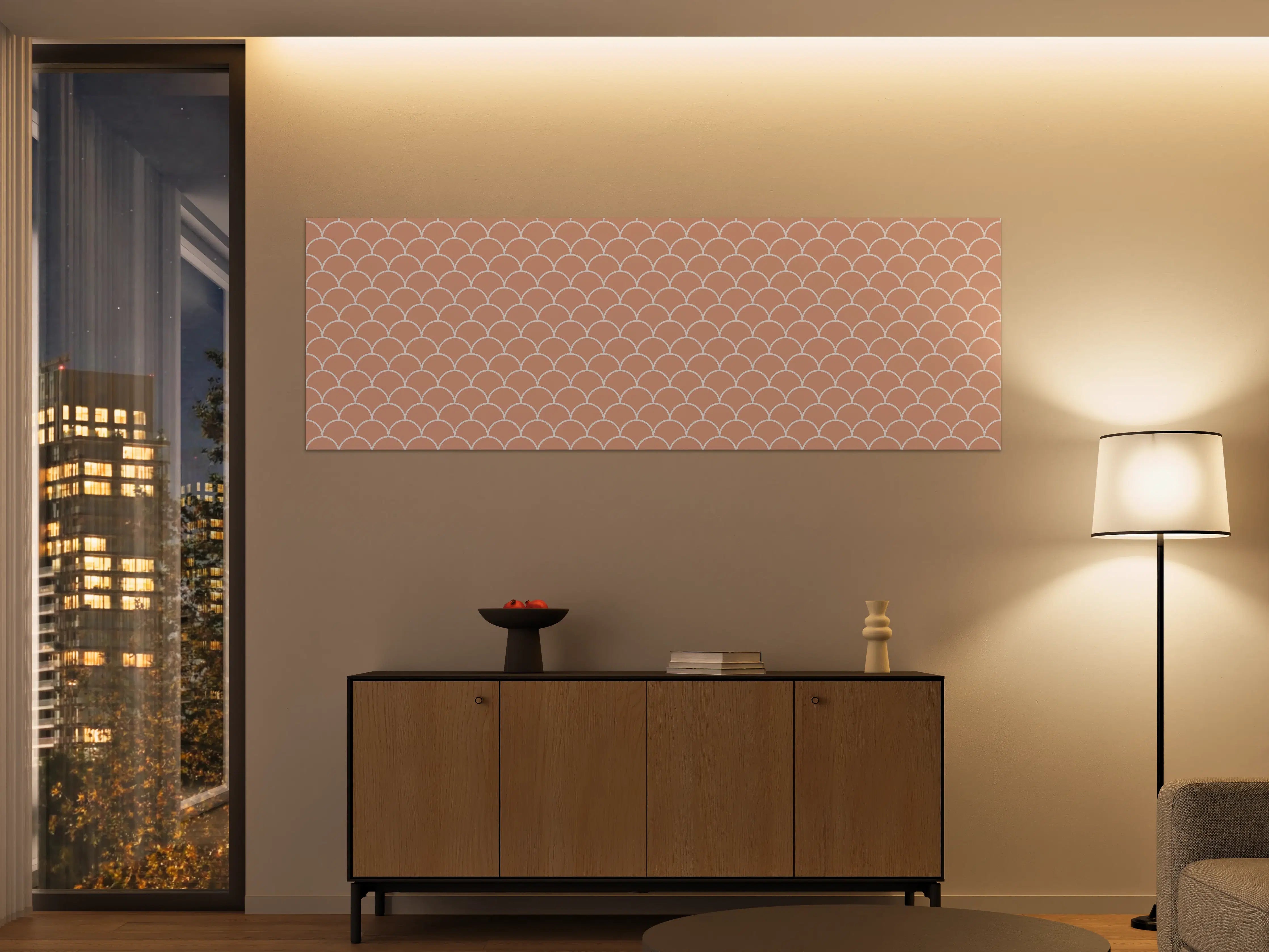 Große Wandbilder - Sanftes Pastell-Design mit Wellenmuster