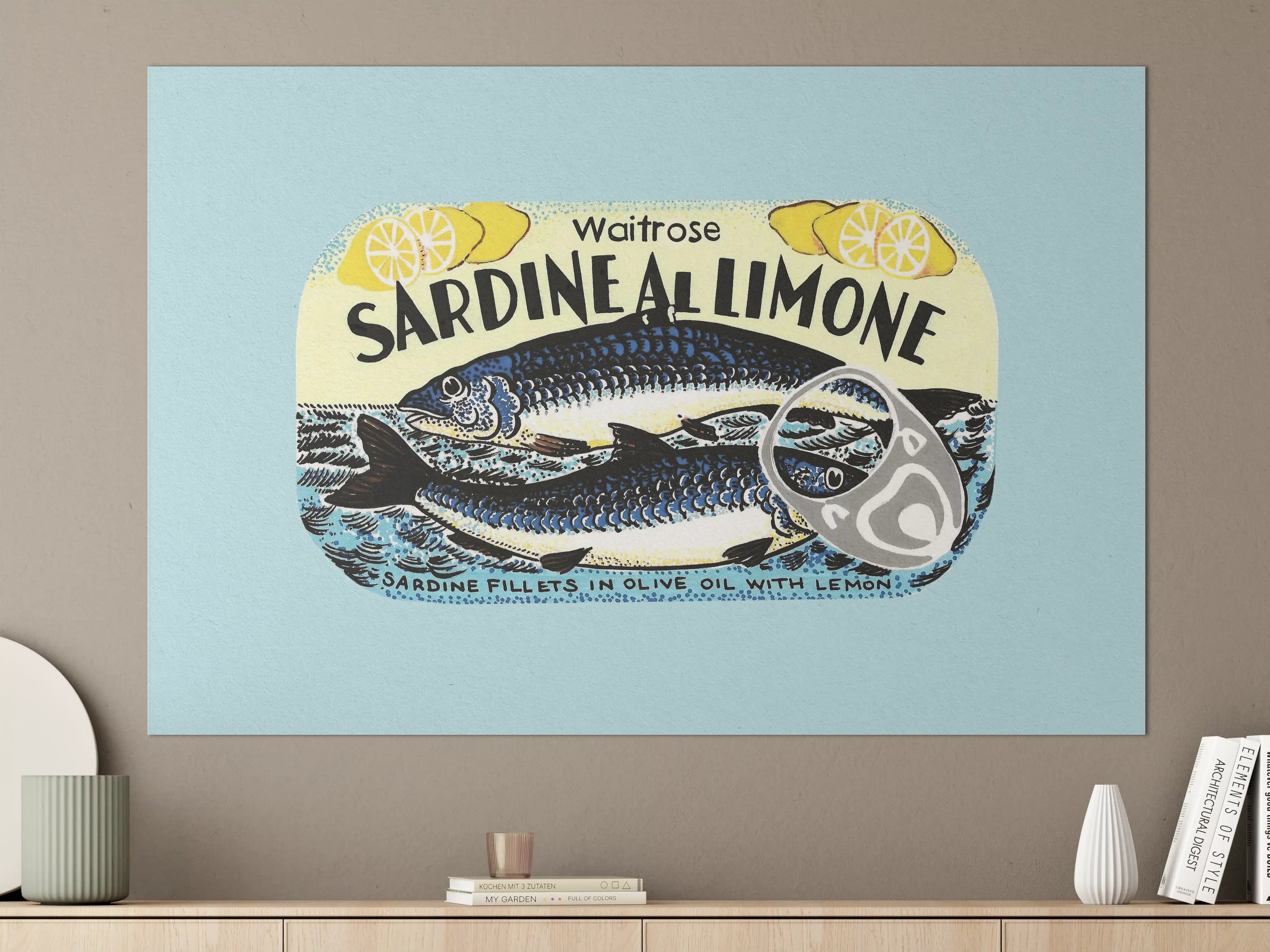 Große Wandbilder - Sardine Al Limone