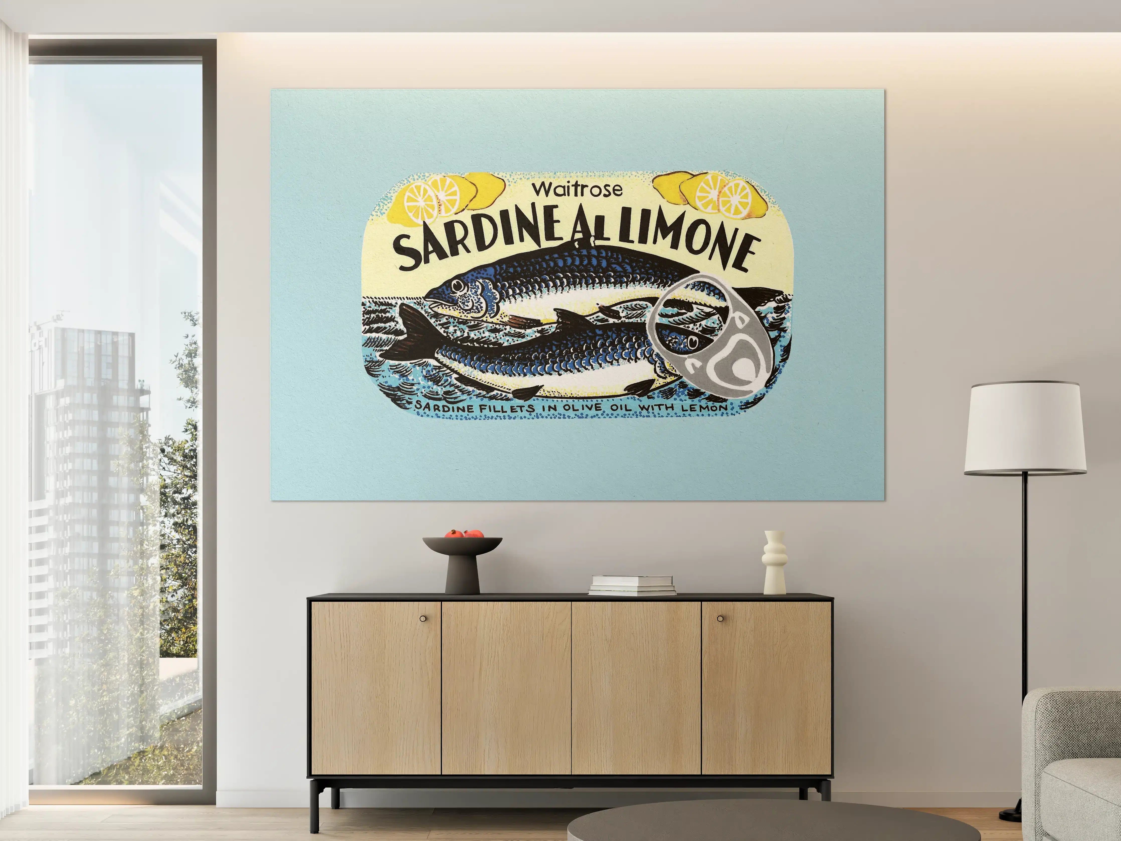 Große Wandbilder - Sardine Al Limone