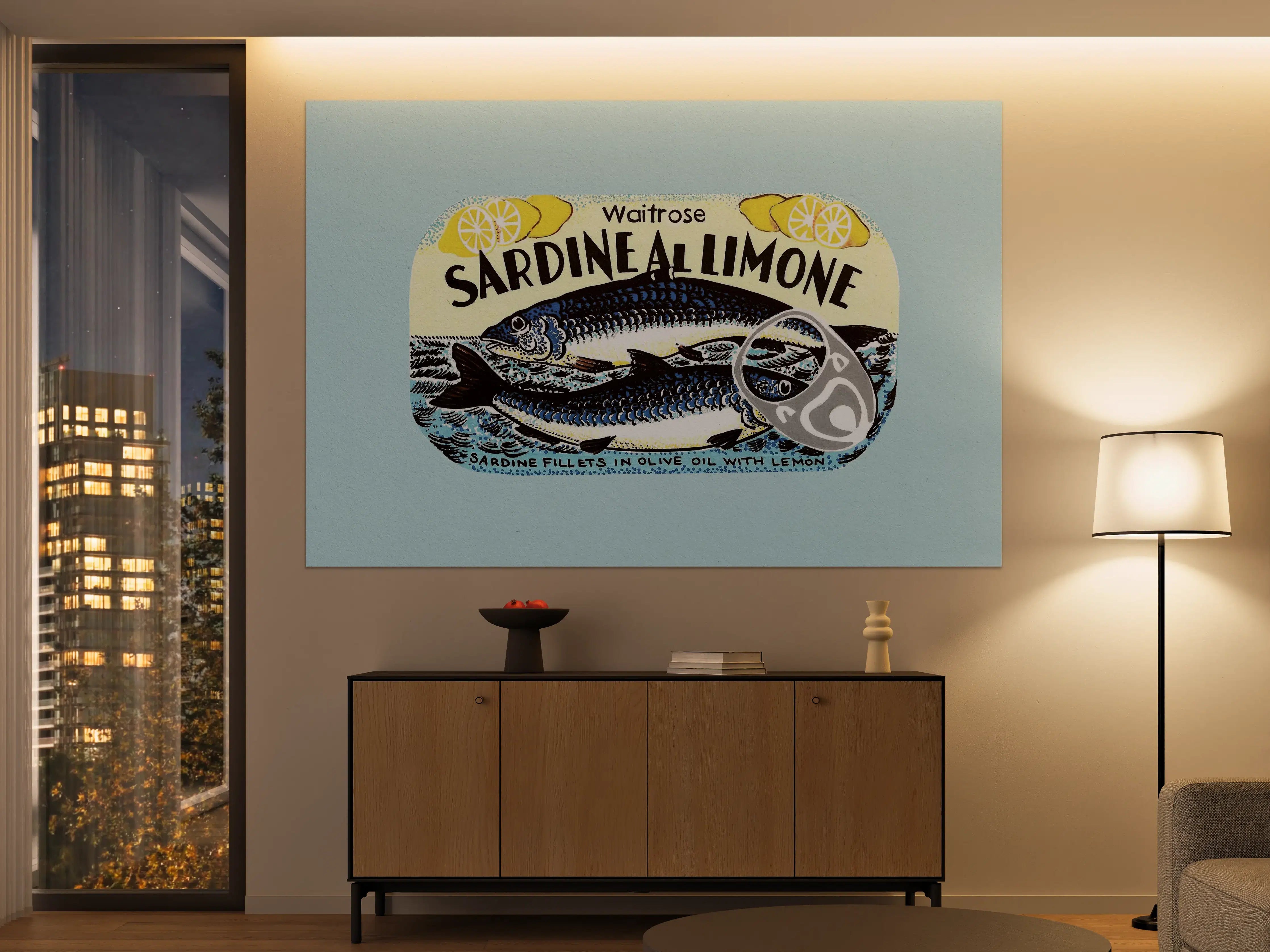 Große Wandbilder - Sardine Al Limone