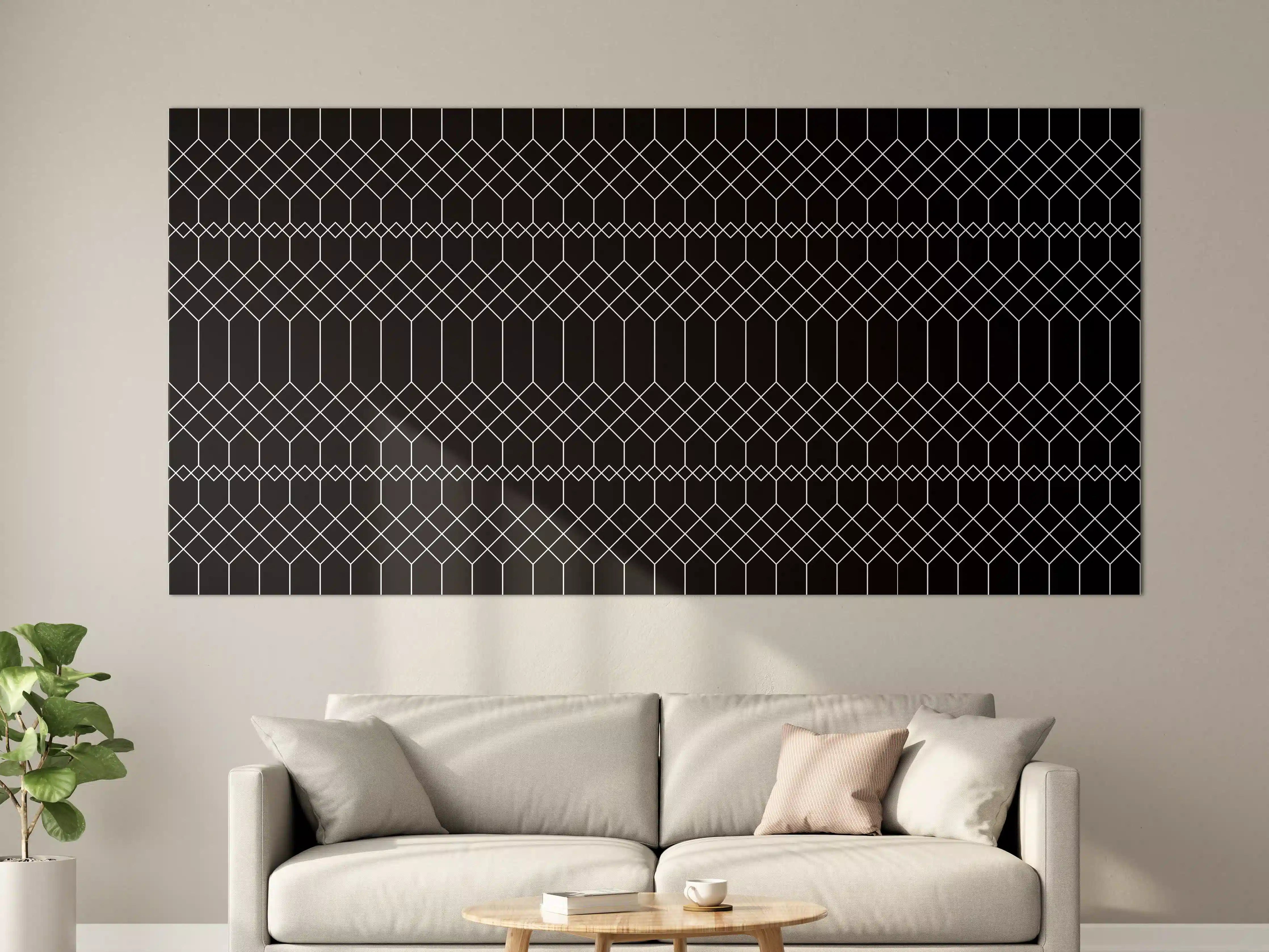 Große Wandbilder - Schlichte Grafikkarte mit blauen Lichtern