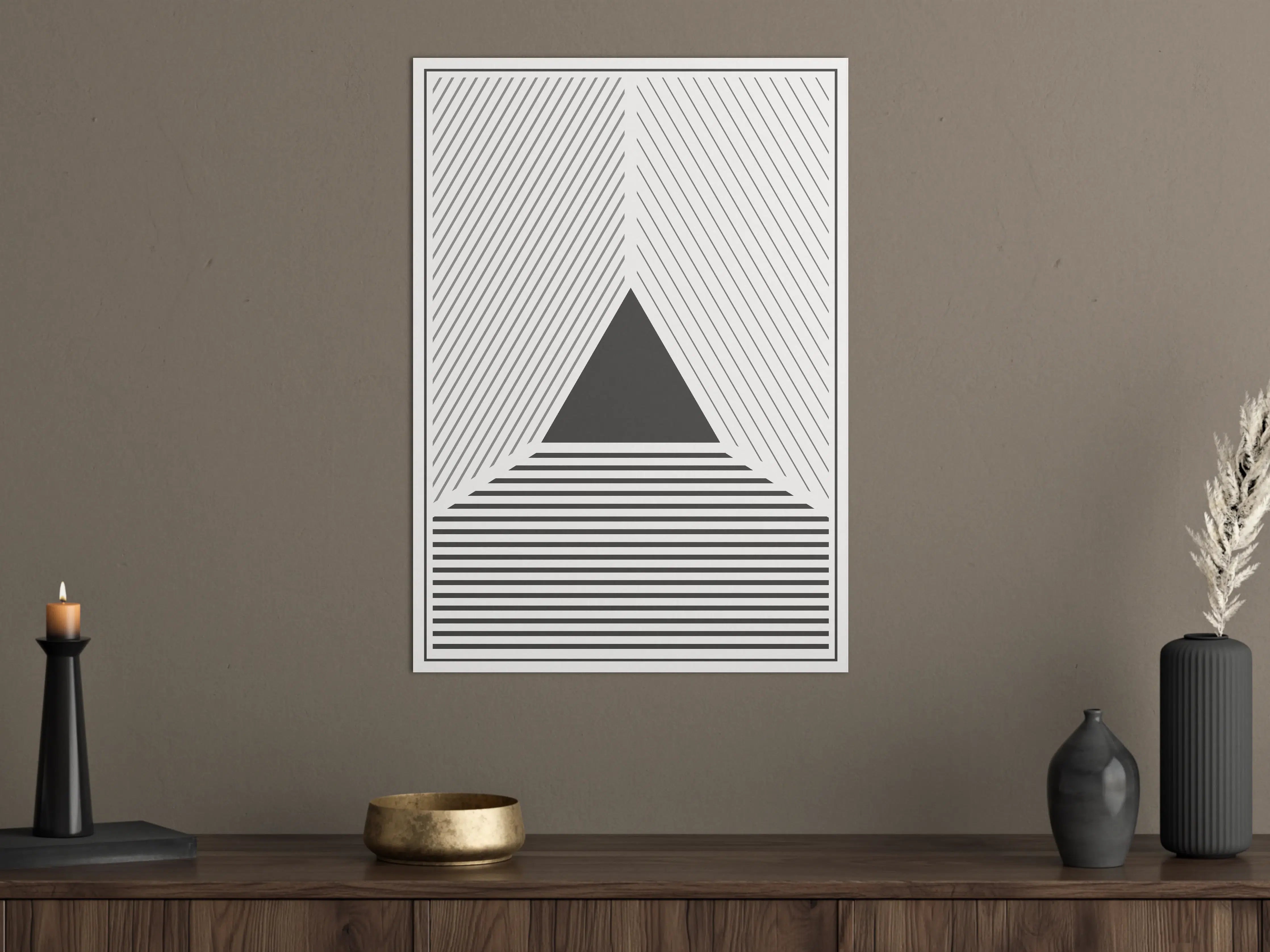 Große Wandbilder - Schlichte Graugrund-Form