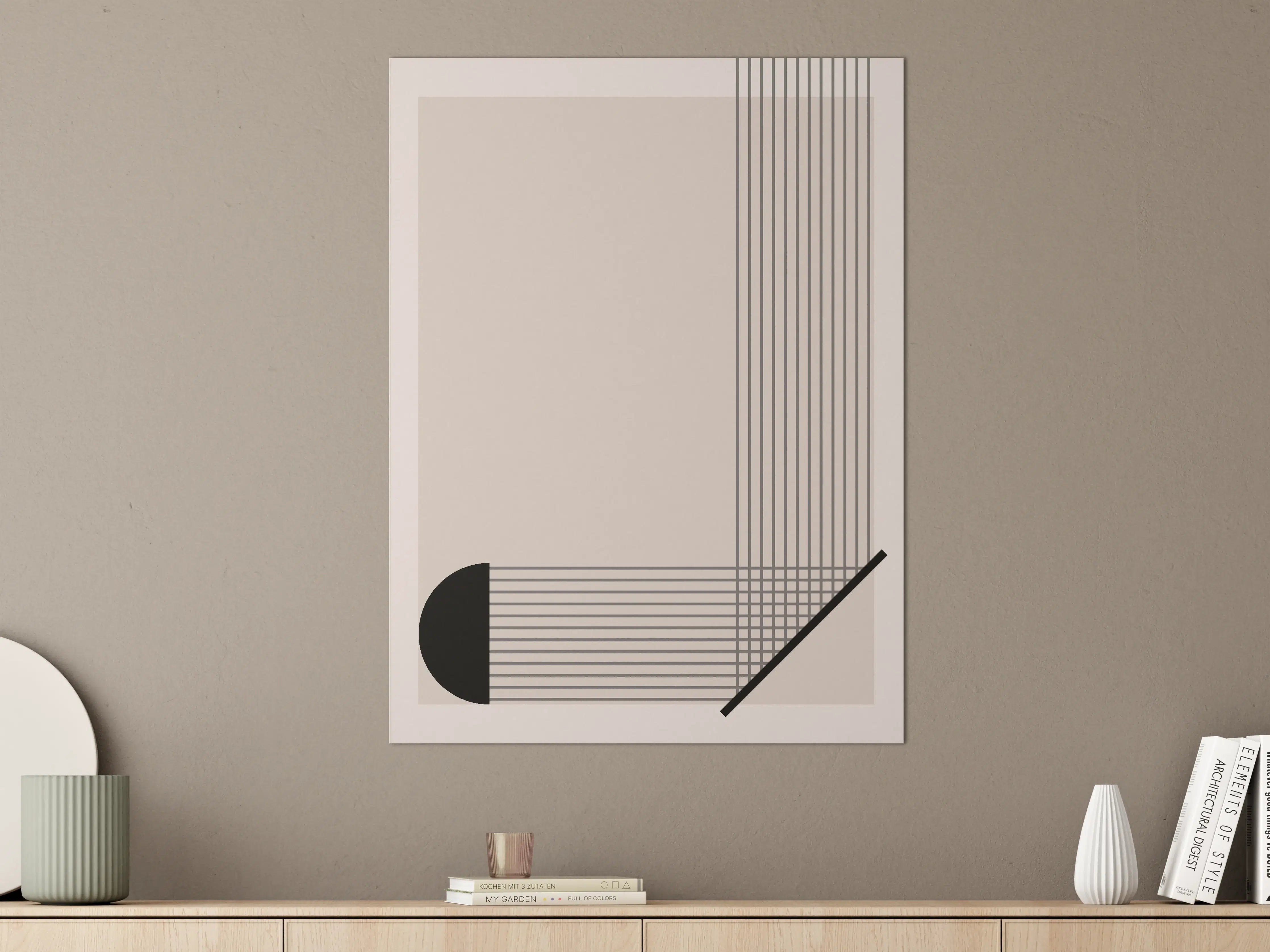 Große Wandbilder - Schlichte Graunuancen Wandkunst