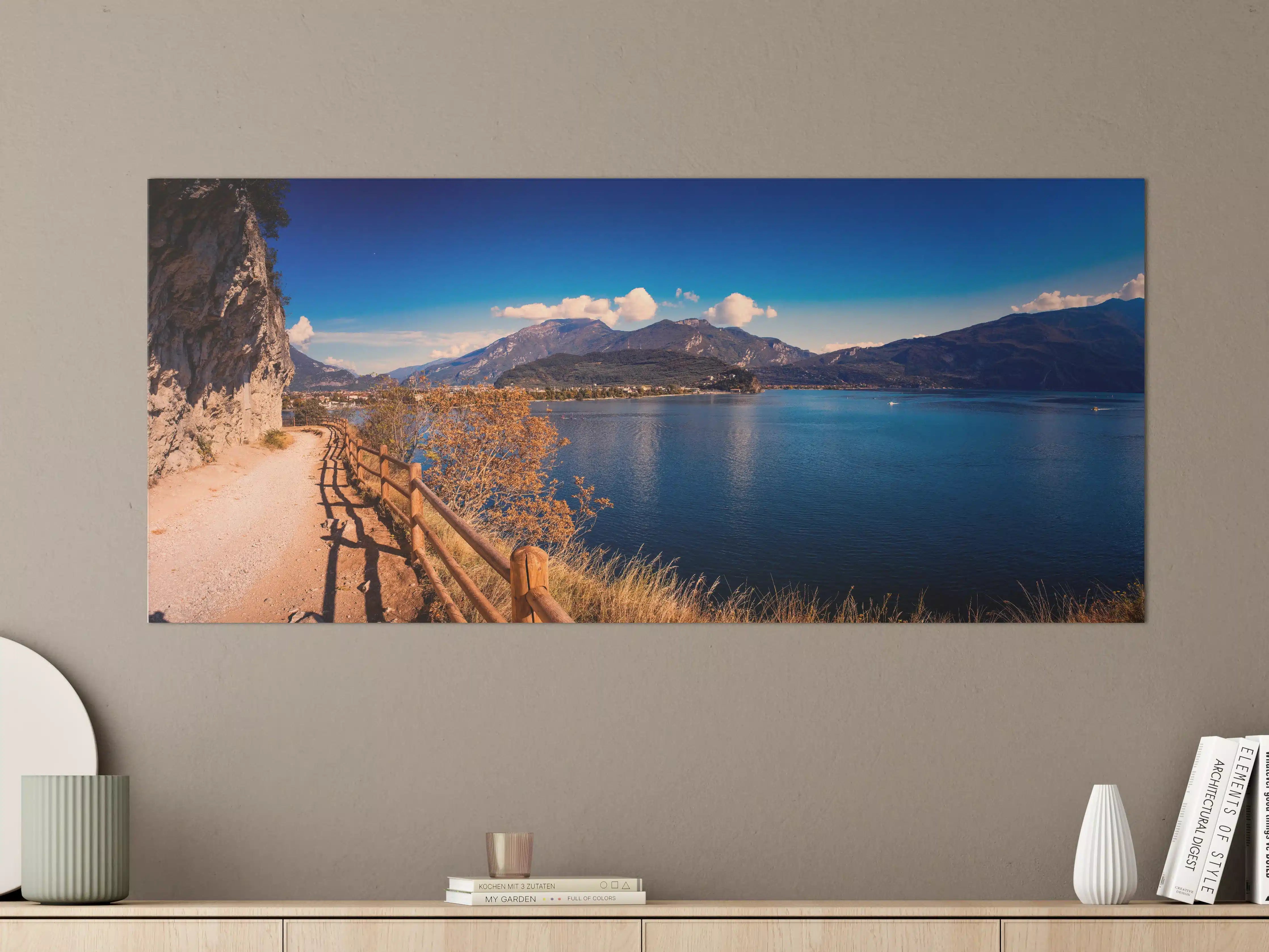 Große Wandbilder - Schöne Landschaft mit Blick auf den Gardasee