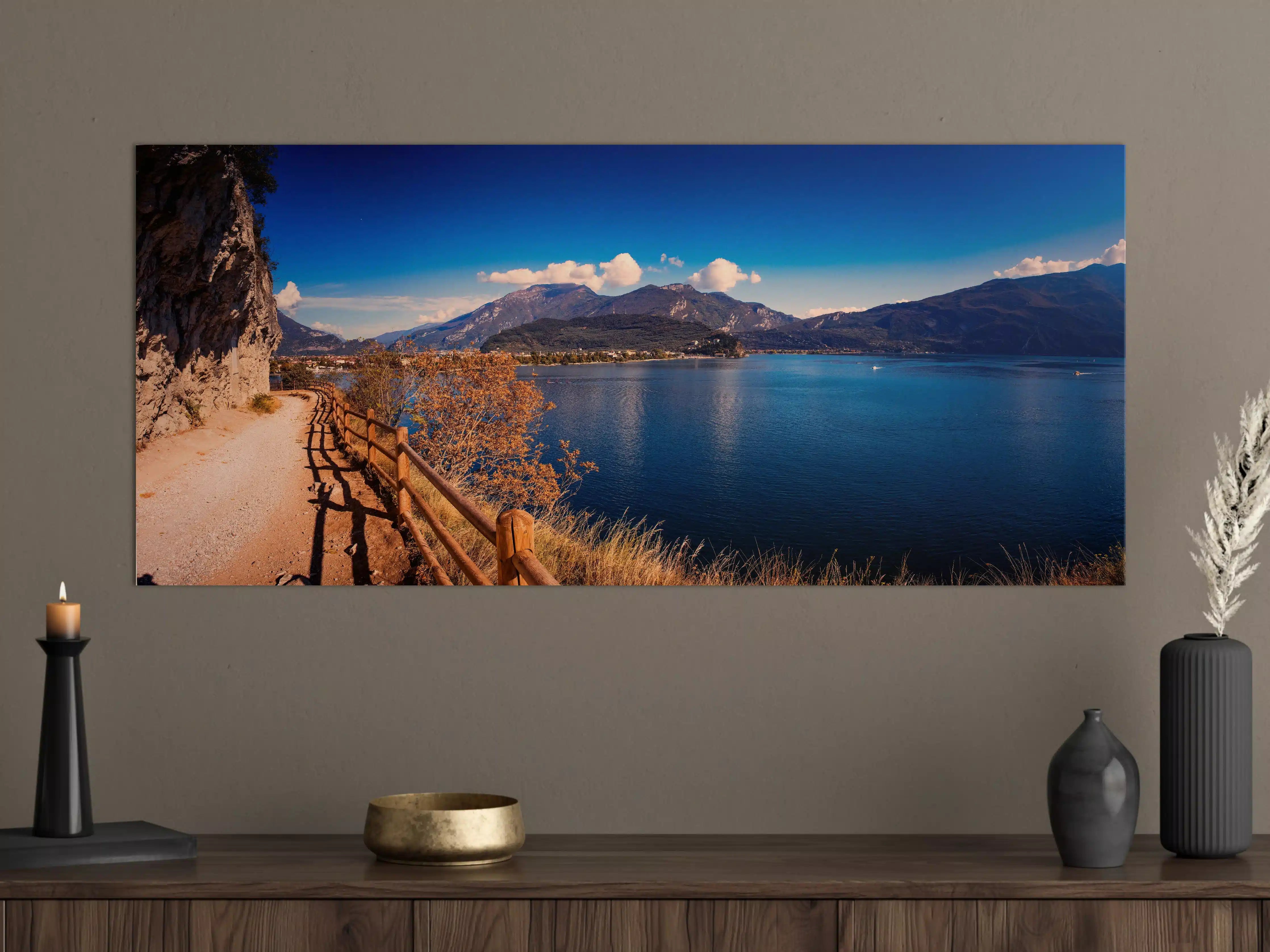 Große Wandbilder - Schöne Landschaft mit Blick auf den Gardasee