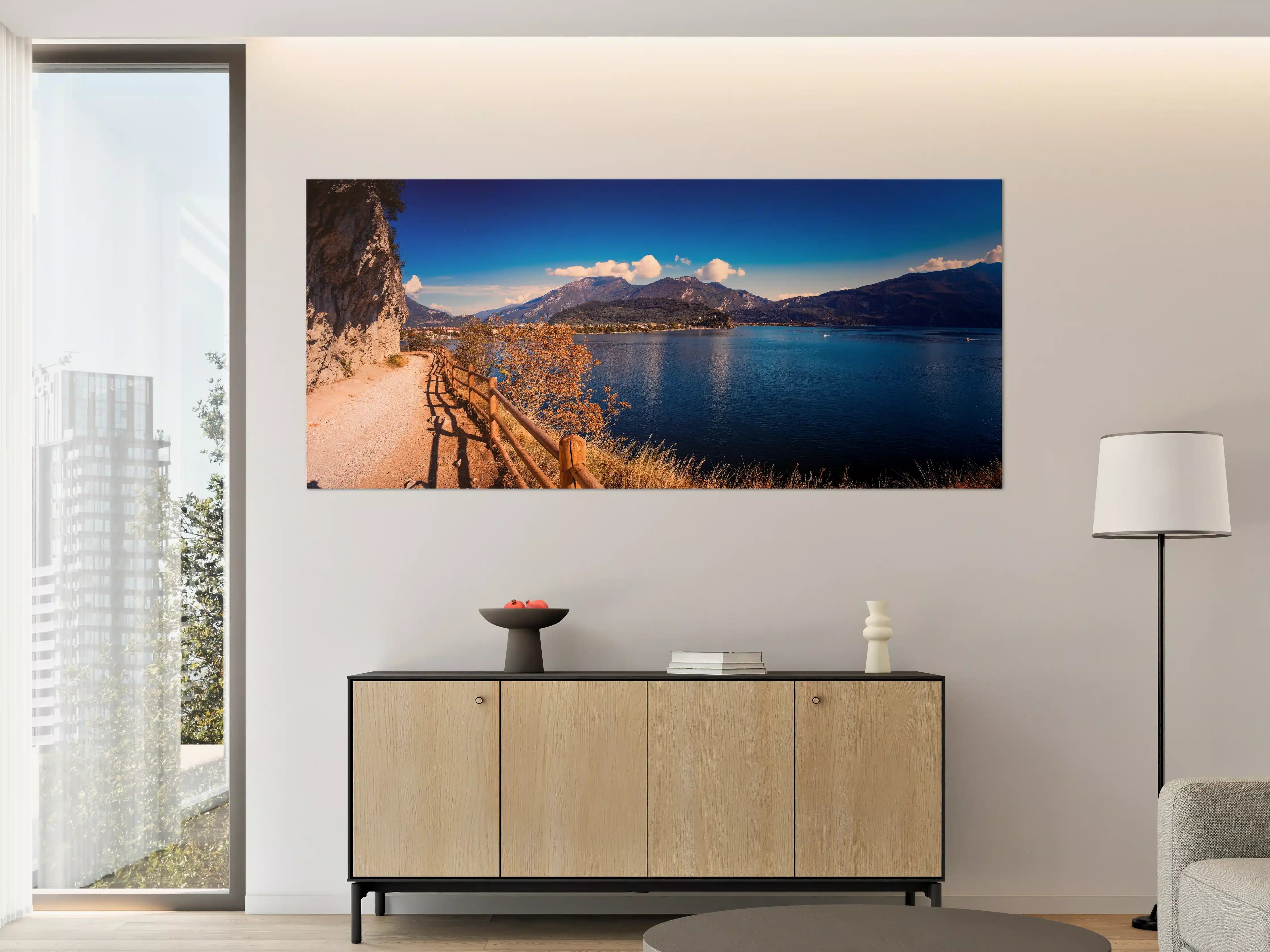 Große Wandbilder - Schöne Landschaft mit Blick auf den Gardasee