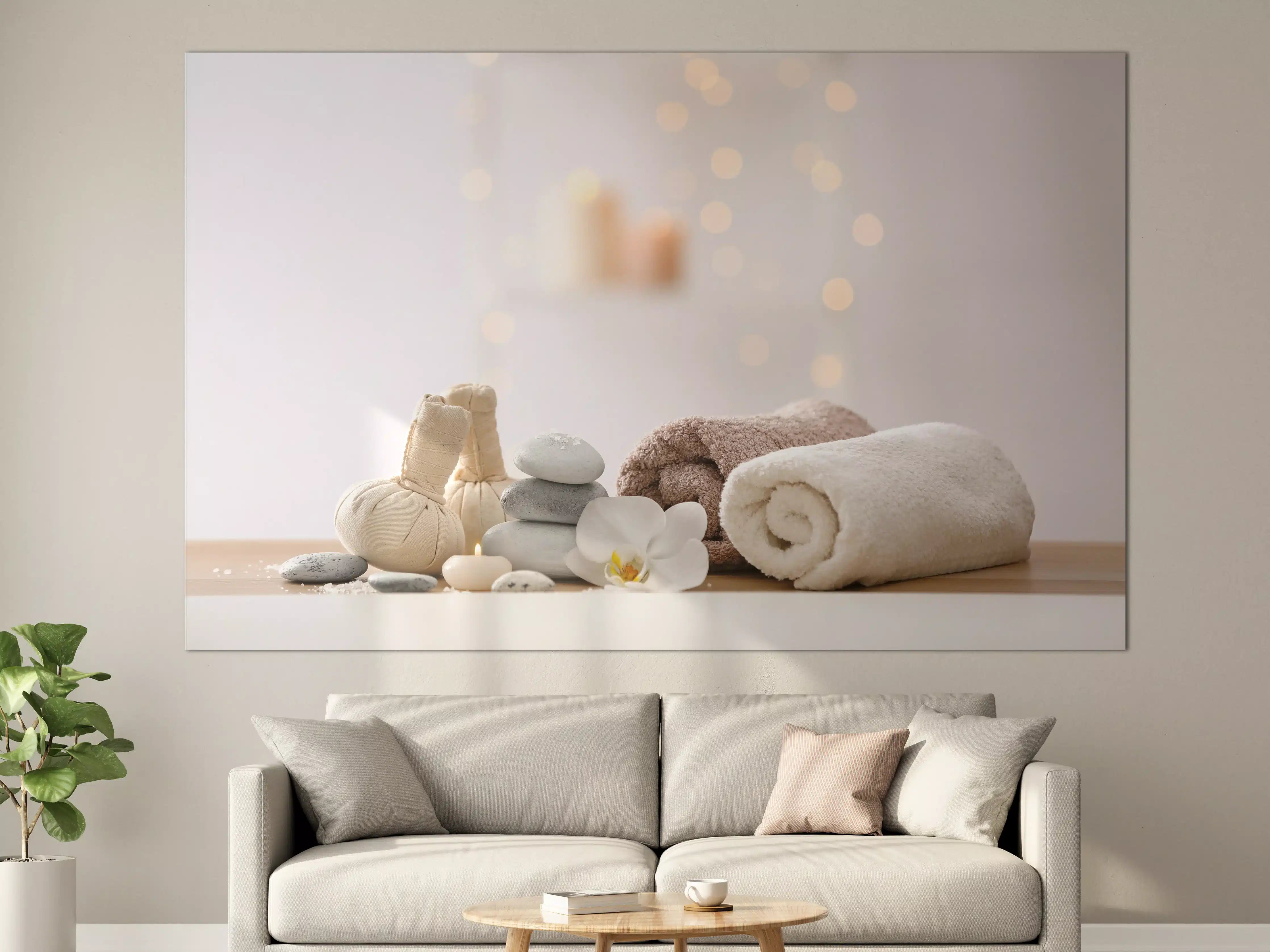 Große Wandbilder - Schöne Spa-Komposition auf Tisch