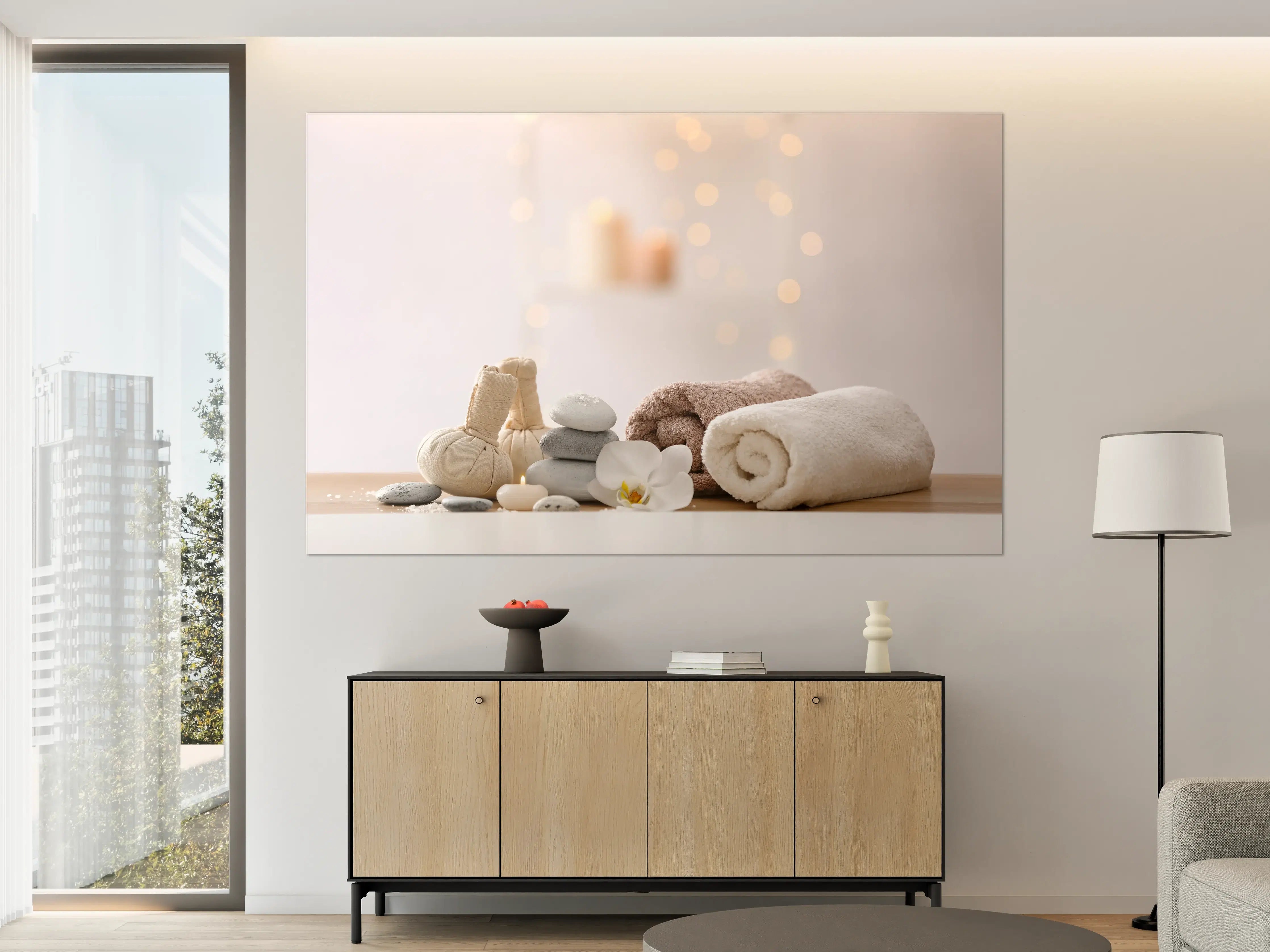 Große Wandbilder - Schöne Spa-Komposition auf Tisch