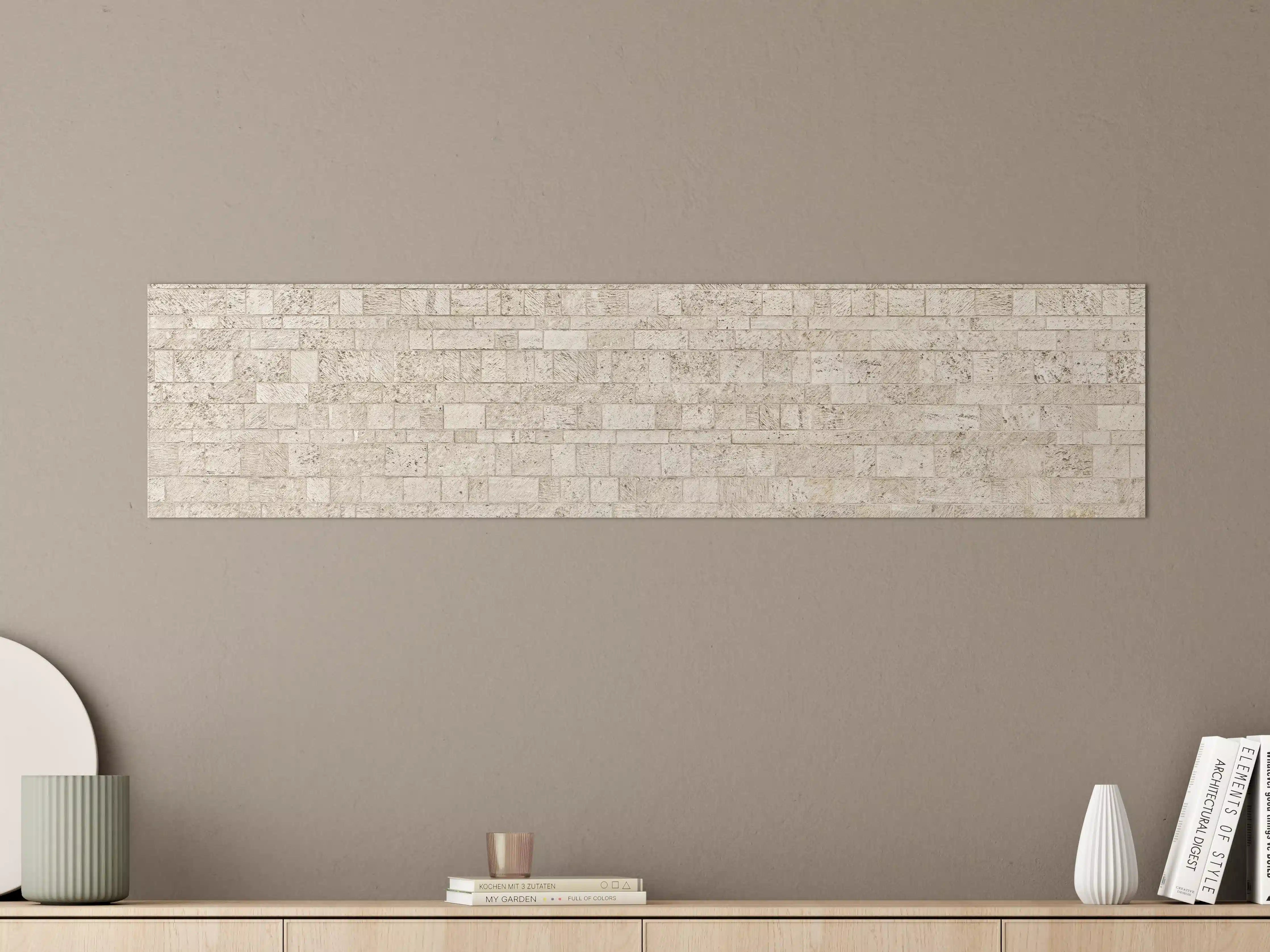 Große Wandbilder - Schöne Steinfassade im Panoramaformat