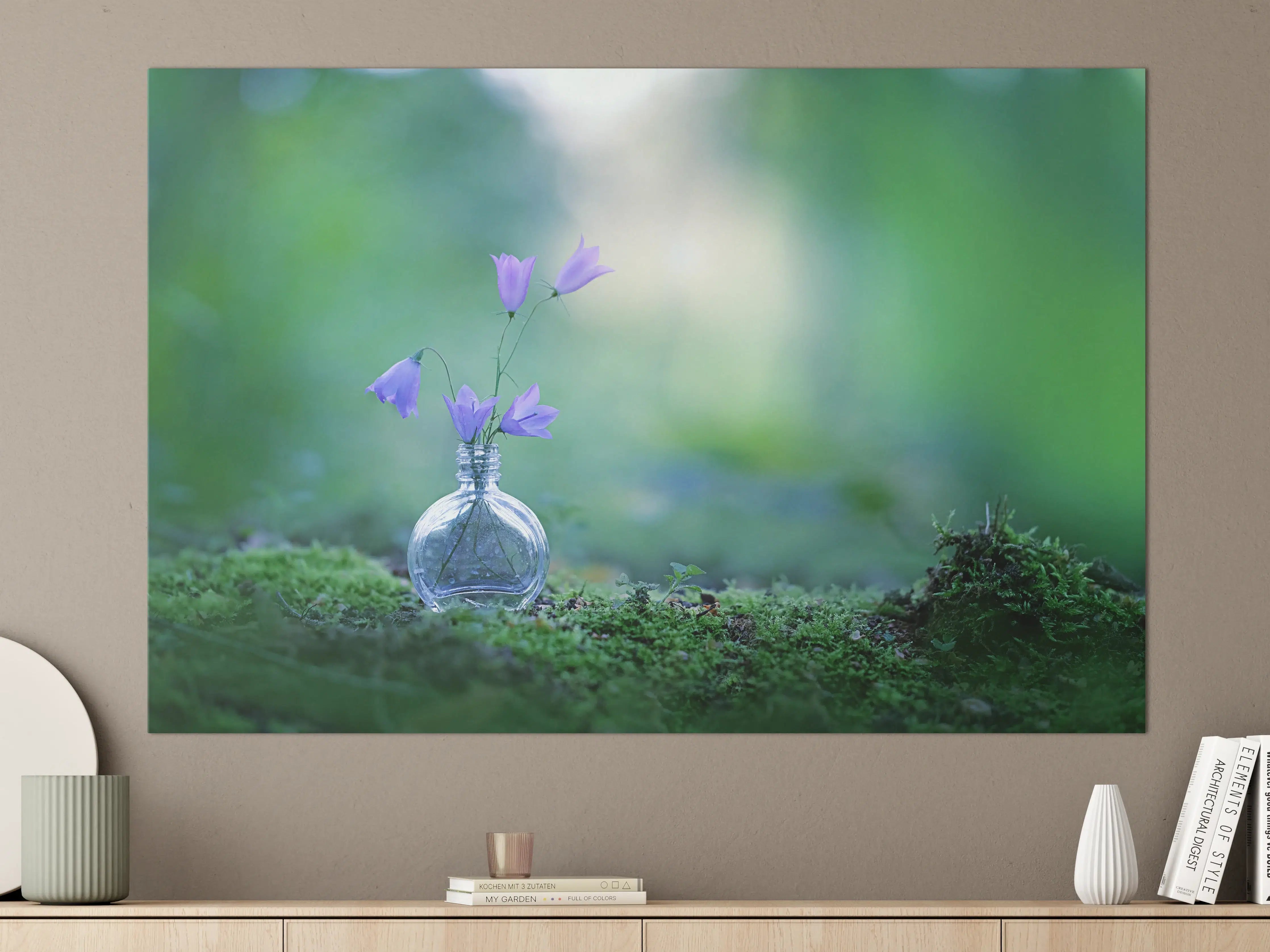 Große Wandbilder - Schöne campanula Blumen