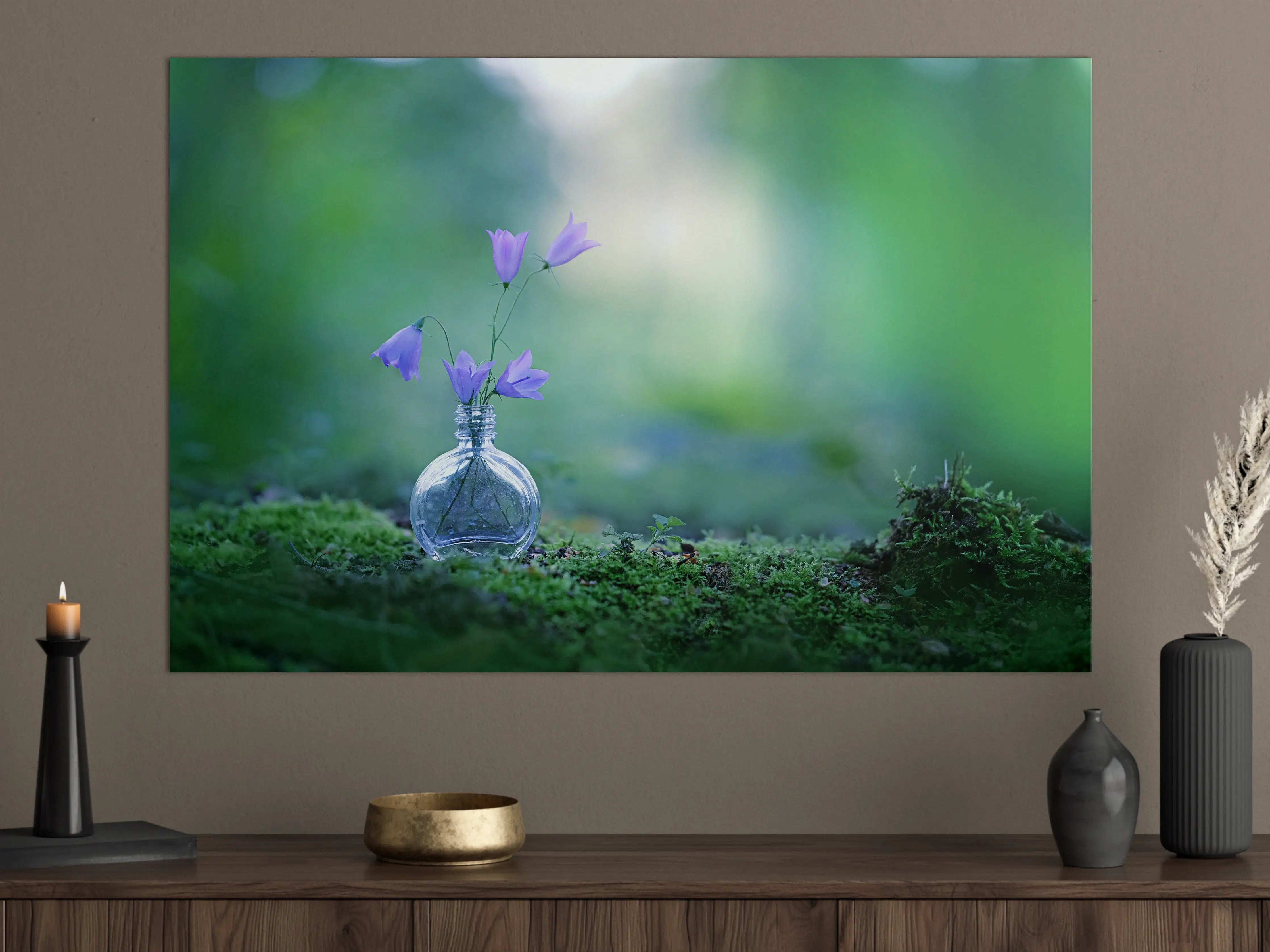 Große Wandbilder - Schöne campanula Blumen