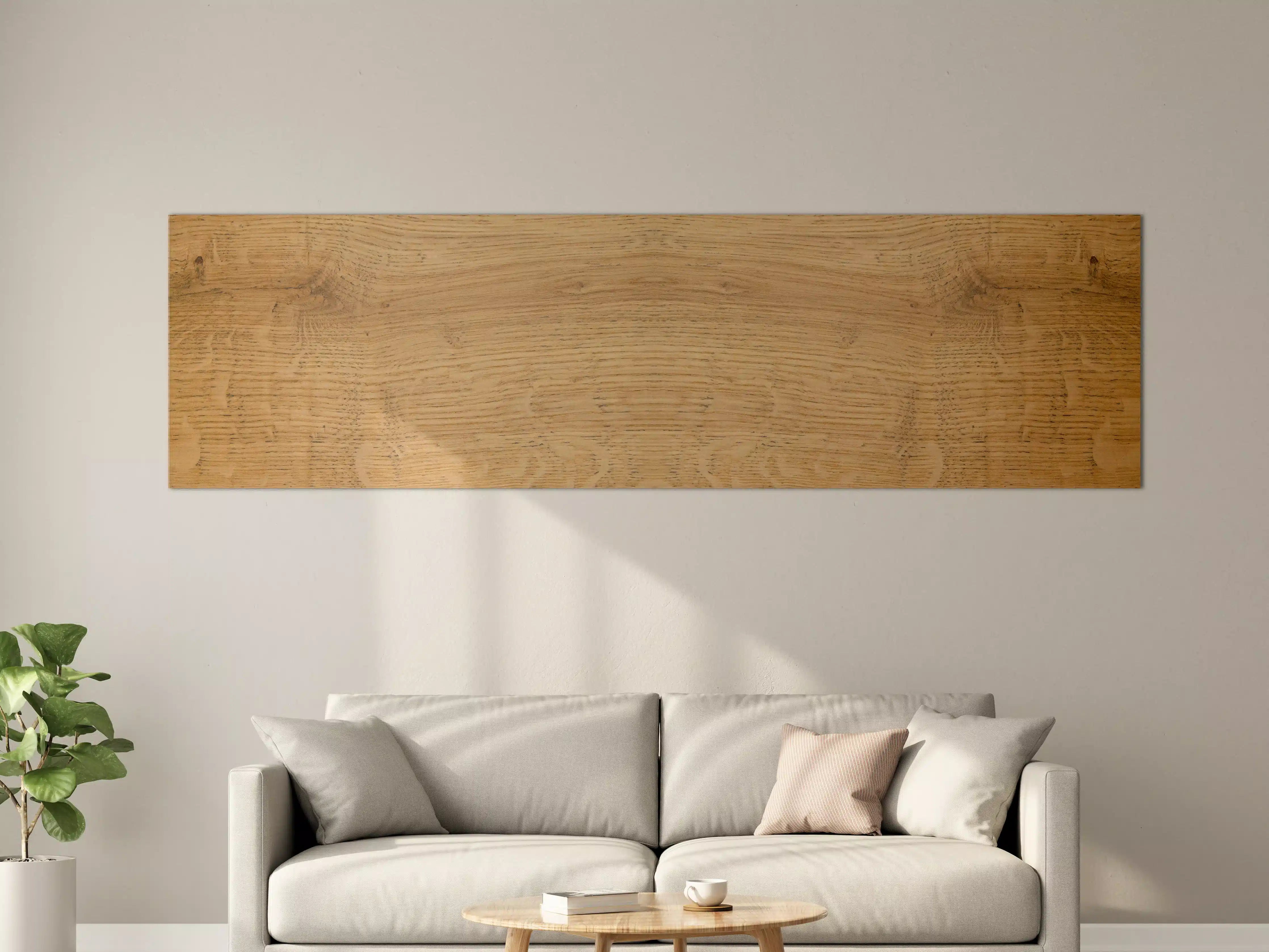 Große Wandbilder - Schöne helle Holzplatte