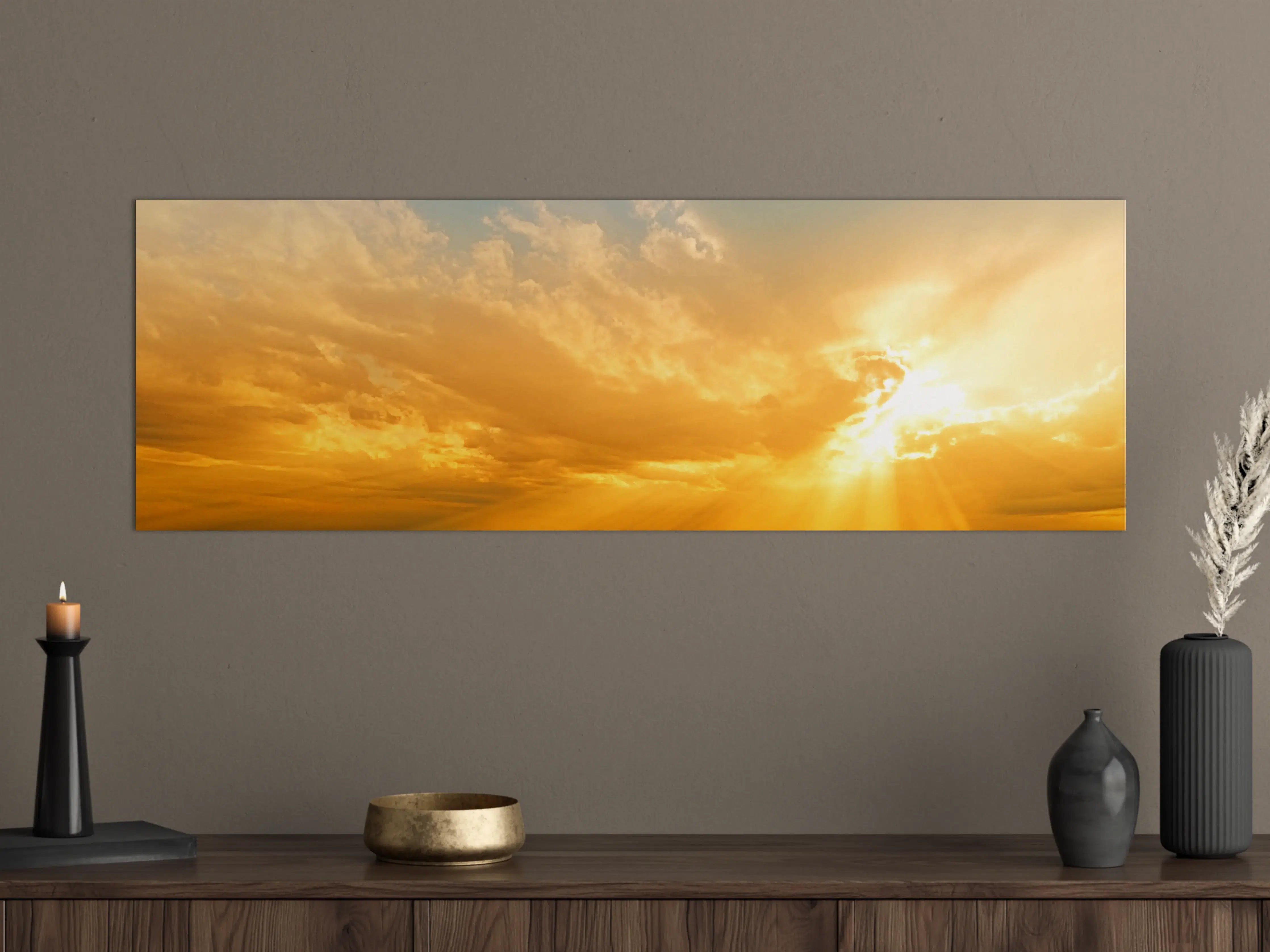 Große Wandbilder - Schöner Blick auf Sonnenuntergang