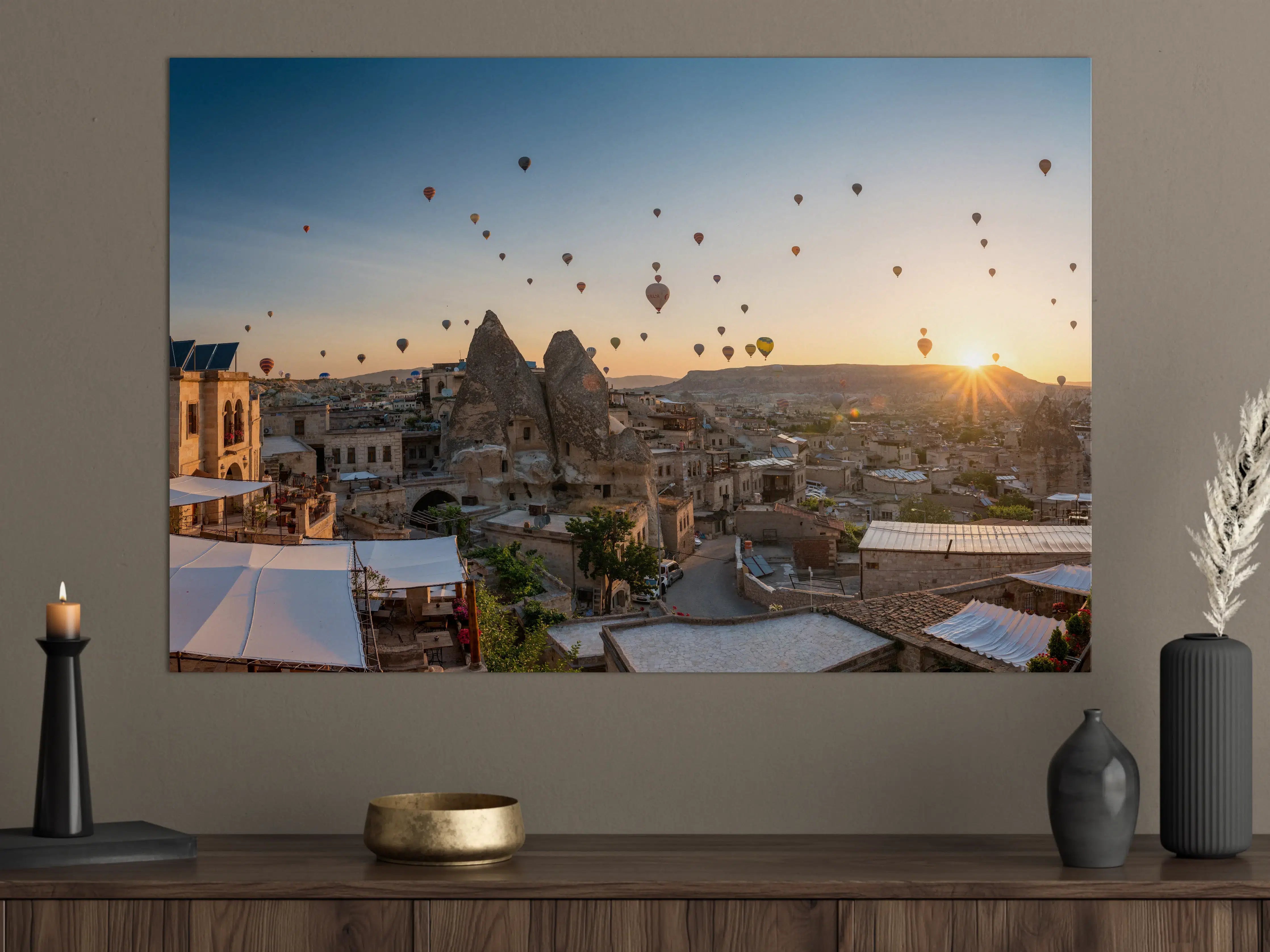 Große Wandbilder - Schöner Sonnenaufgang - Kappadokien, Türkei
