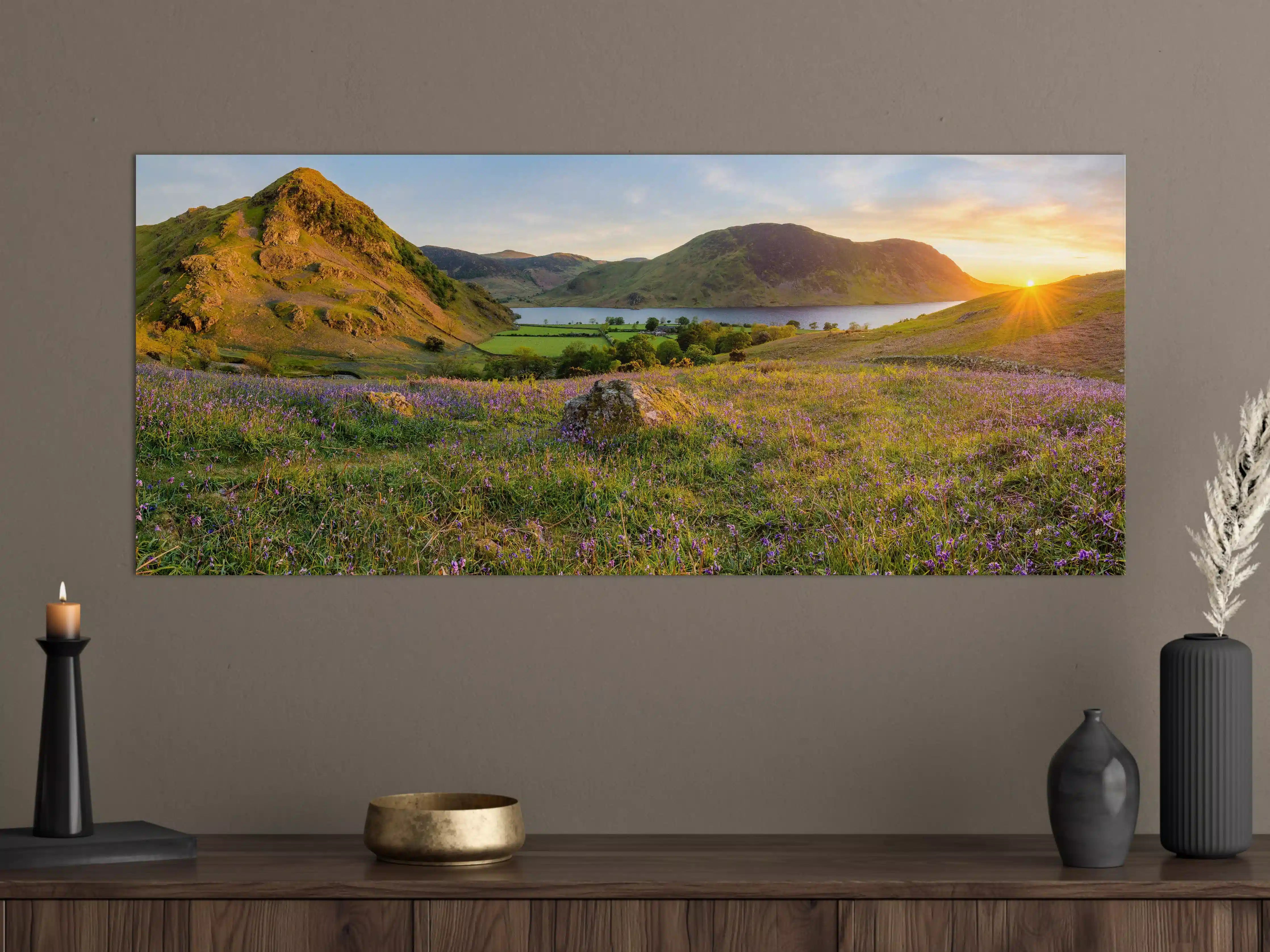 Große Wandbilder - Schöner Sonnenuntergang bei Rannerdale Knots