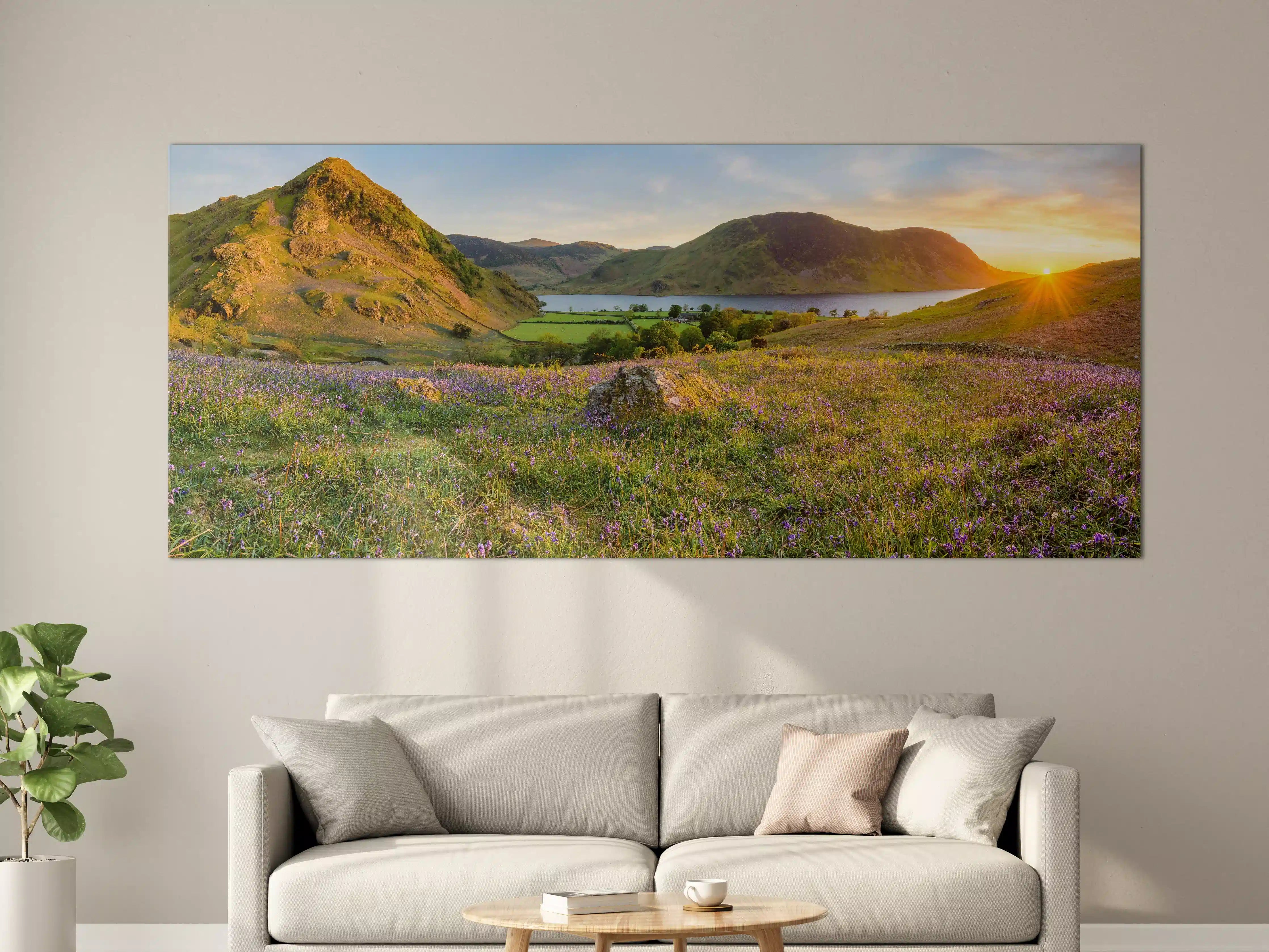 Große Wandbilder - Schöner Sonnenuntergang bei Rannerdale Knots