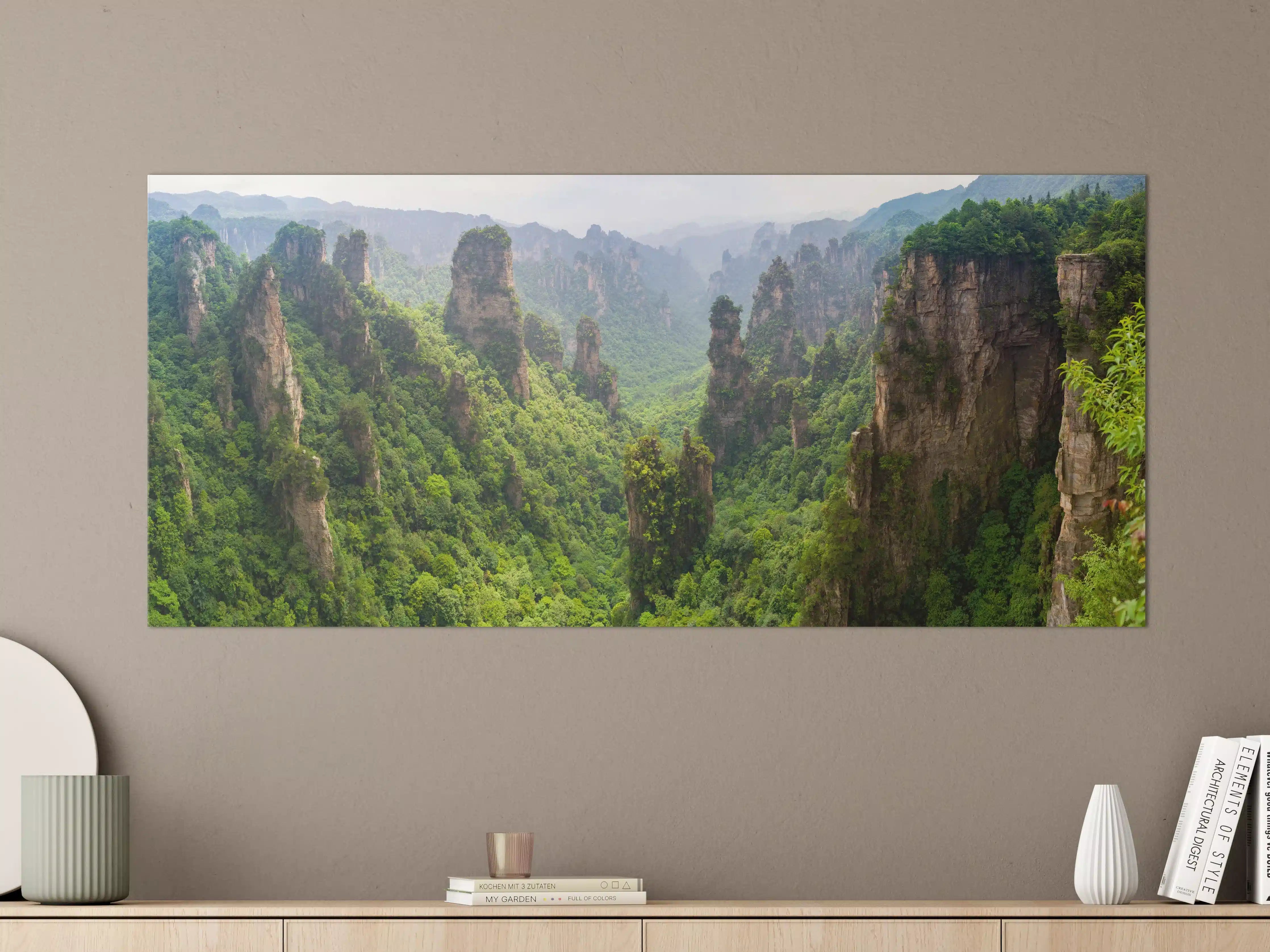 Große Wandbilder - Schönes Panorama der Karstberge