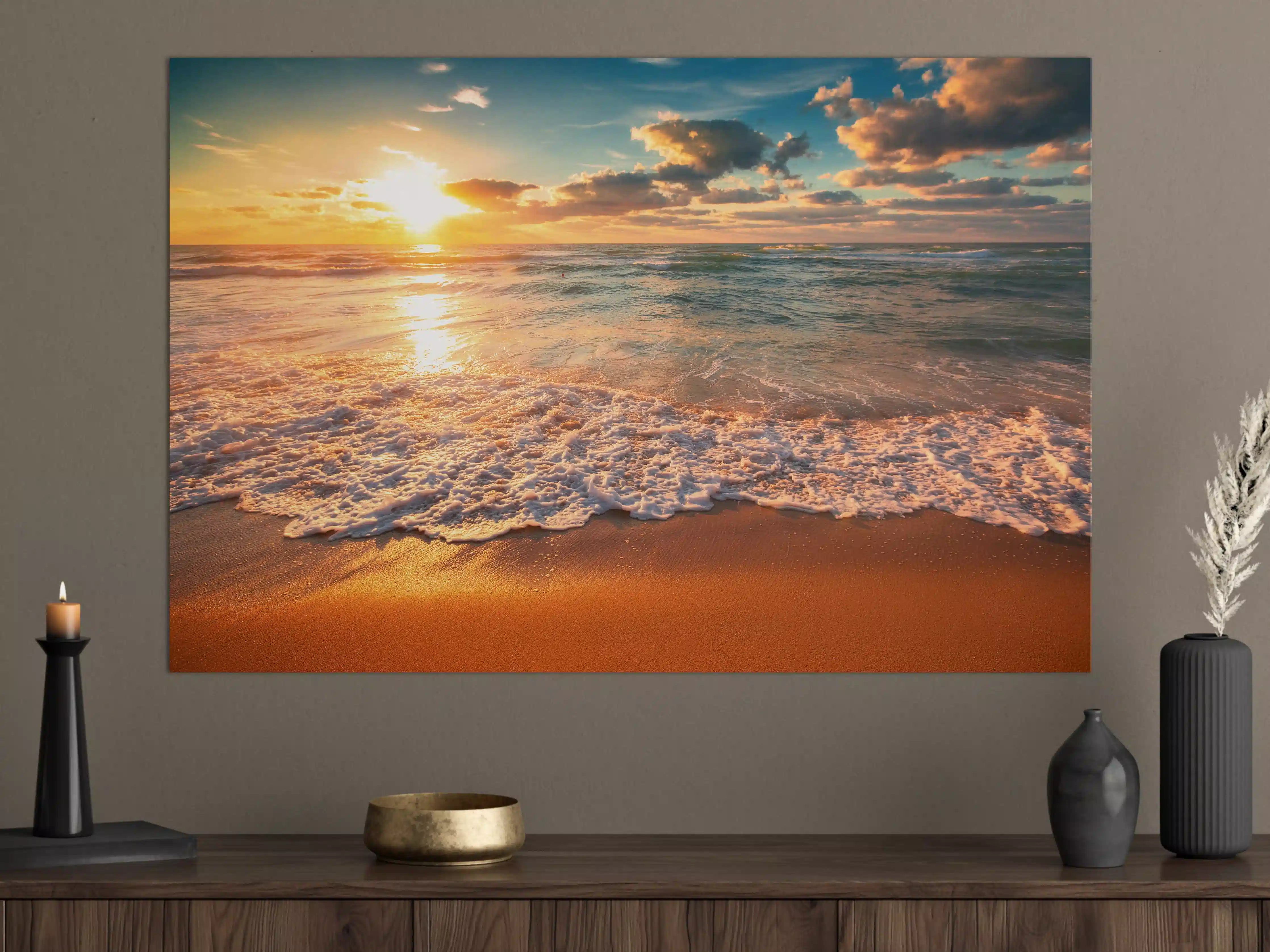 Große Wandbilder - Schönes Sonnenlicht am Strand