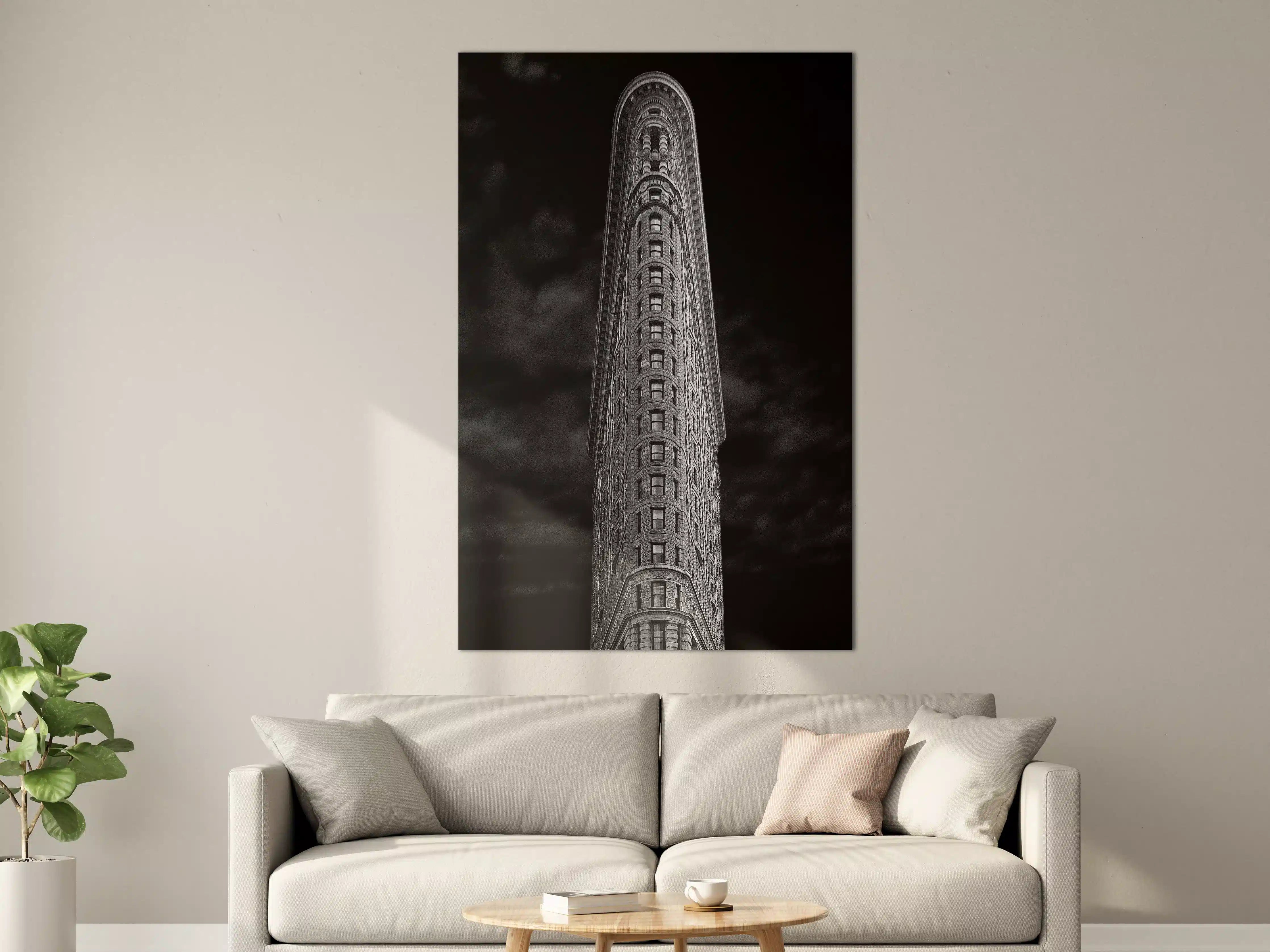 Große Wandbilder - Schwarz-Weiß Flatiron Gebäude