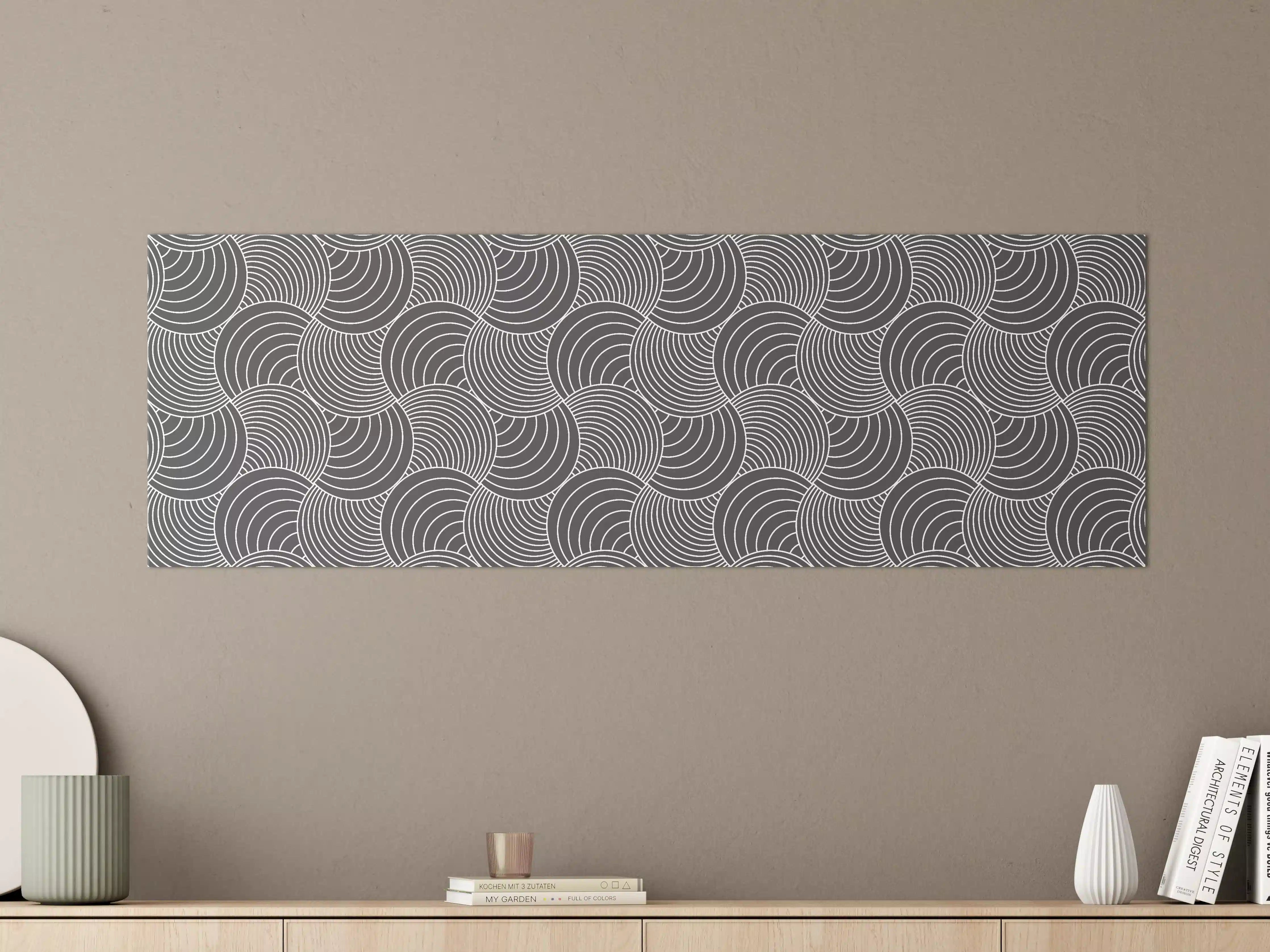 Große Wandbilder - Schwarz-Weiß Geometrisches Muster