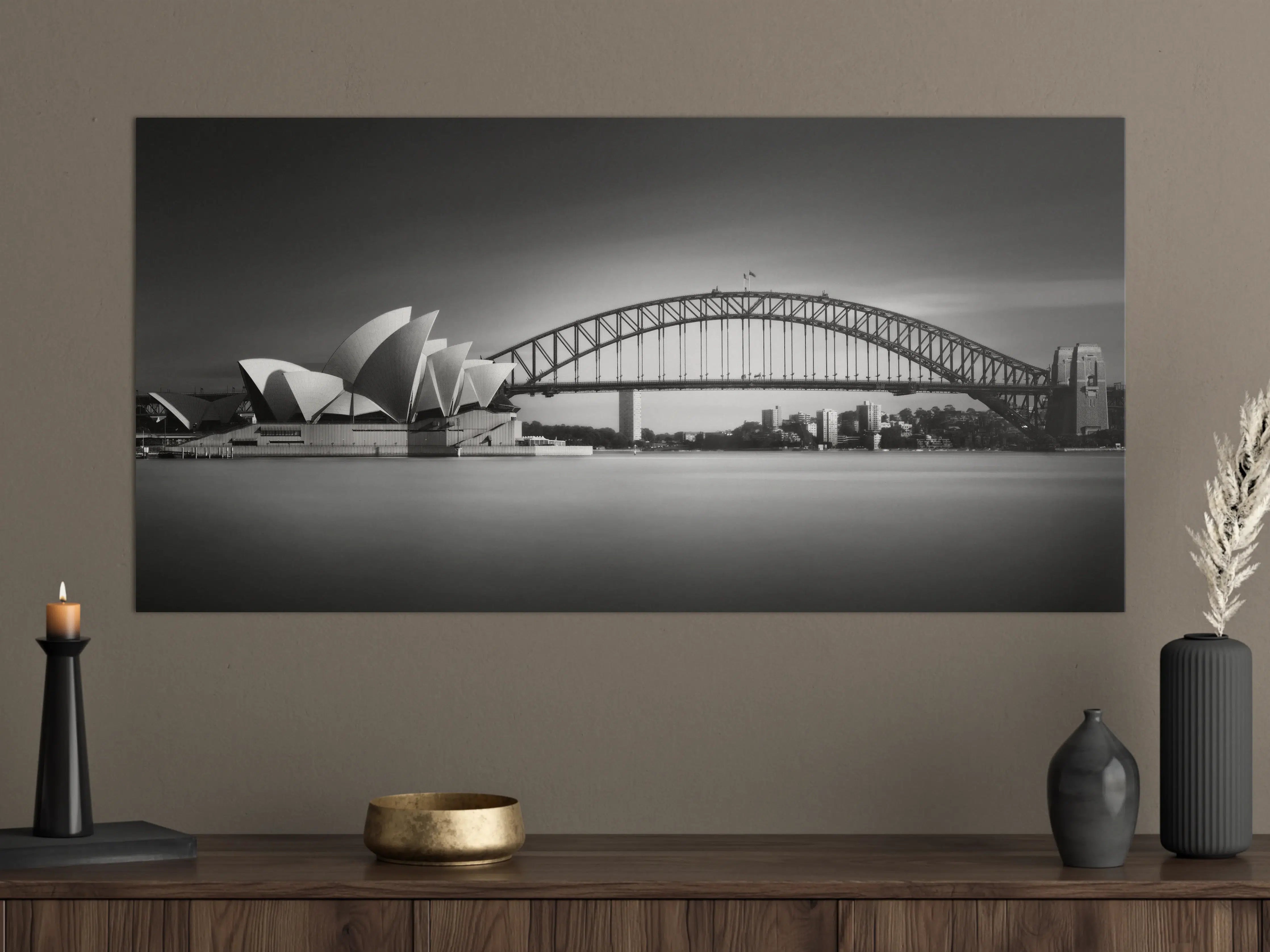 Große Wandbilder - Schwarz-Weiß-Sydney-Ozeanblick