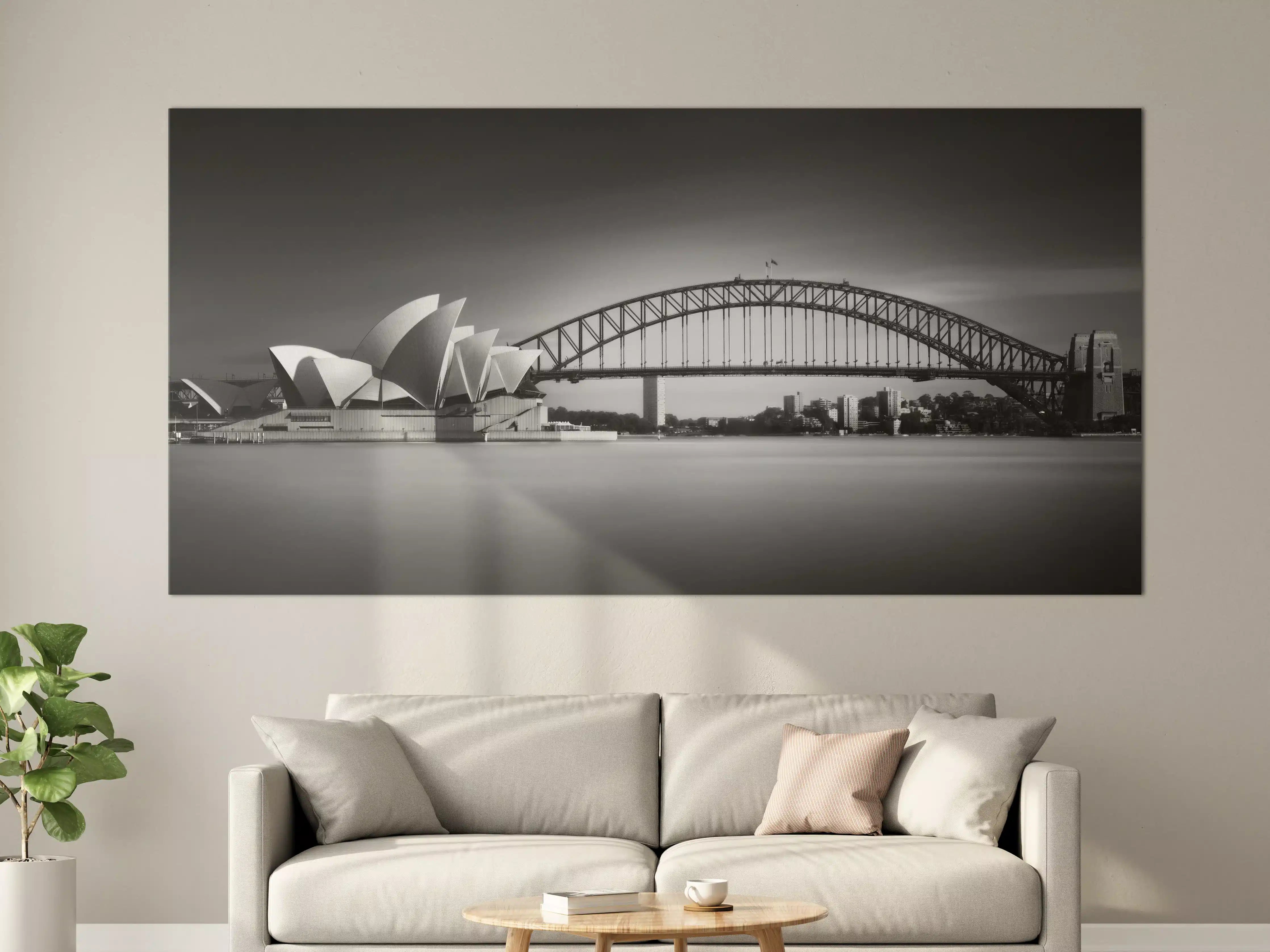 Große Wandbilder - Schwarz-Weiß-Sydney-Ozeanblick