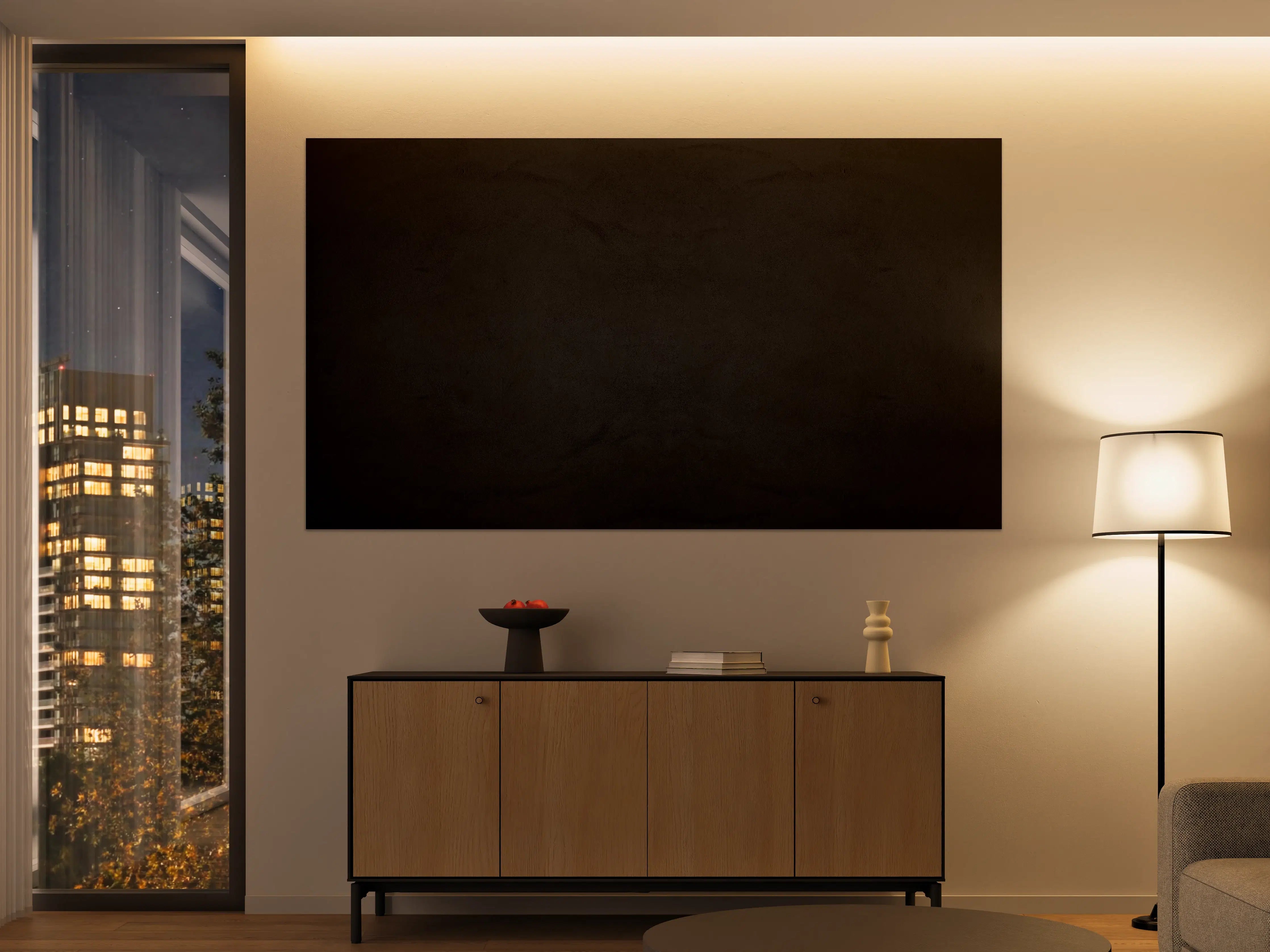 Große Wandbilder - Schwarze anthrazit Textur