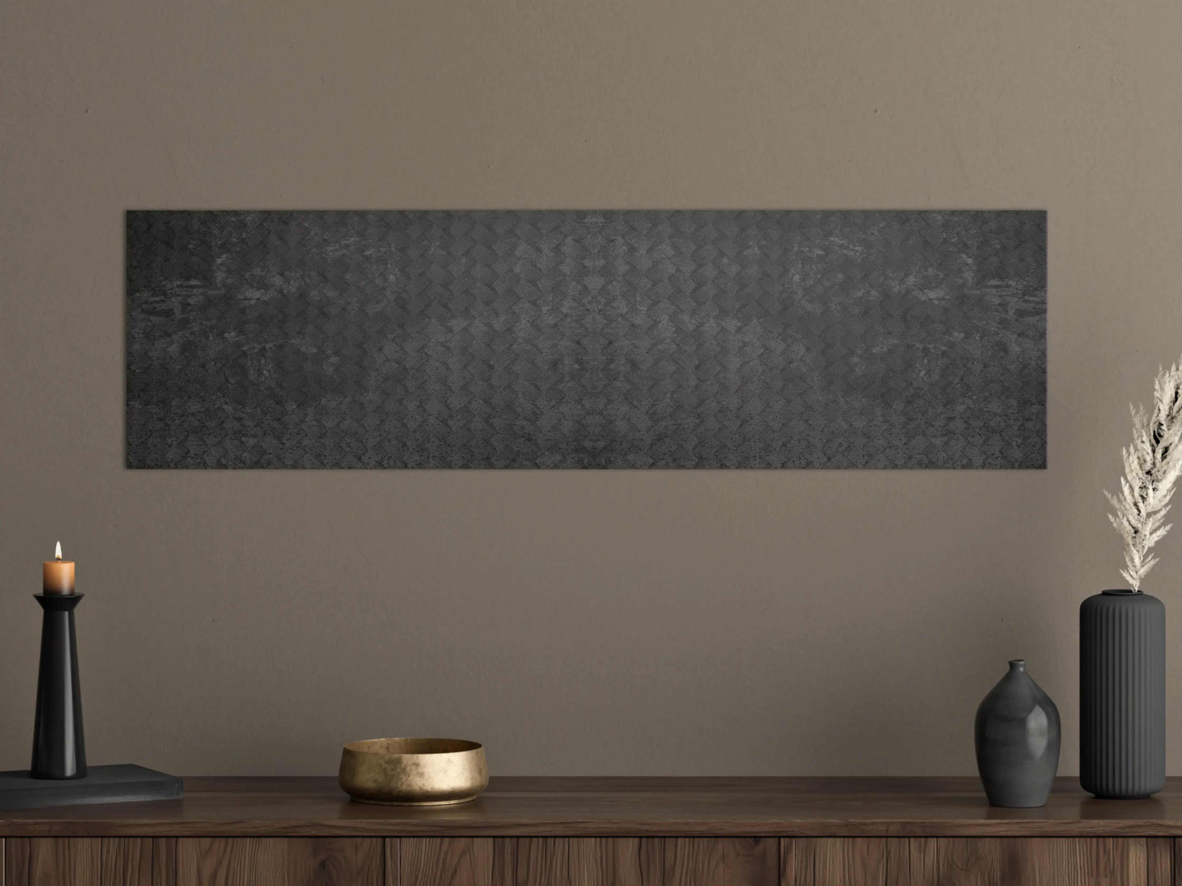 Große Wandbilder - Schwarze geometrisches Betonwand