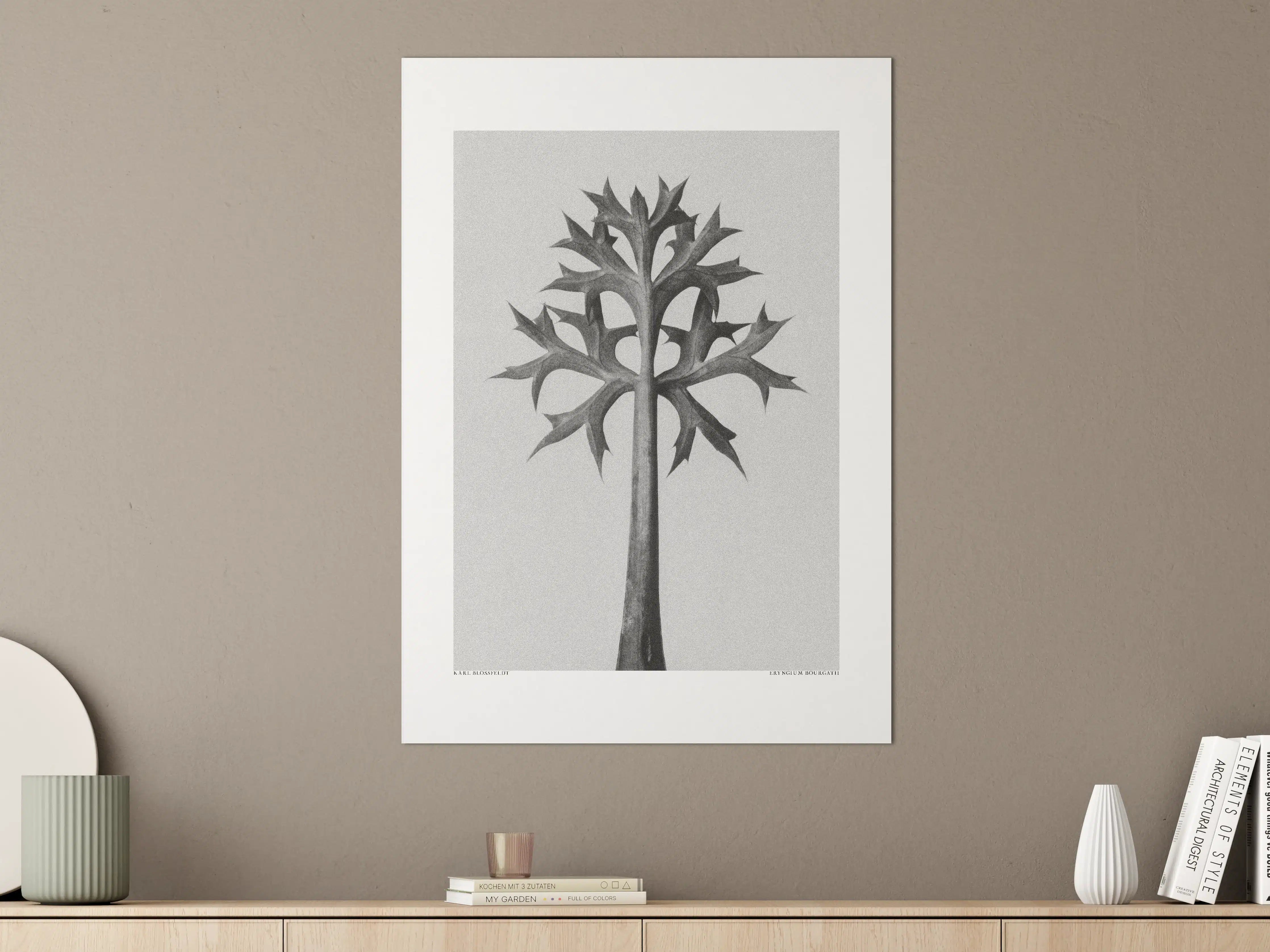 Große Wandbilder - Schwarzer Baum in monochromatischer Darstellung