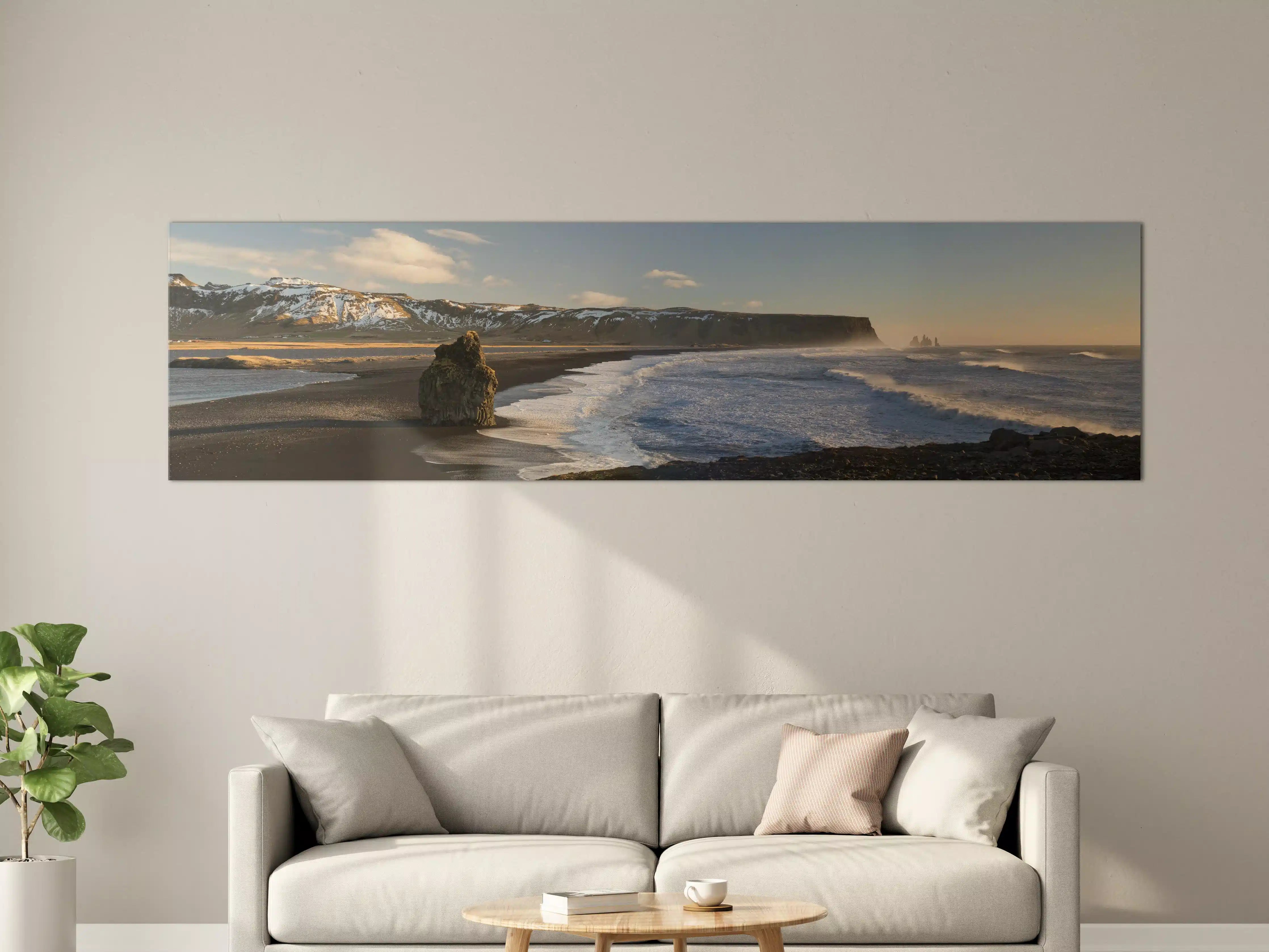 Große Wandbilder - Schwarzer Strand von Dyrholaey
