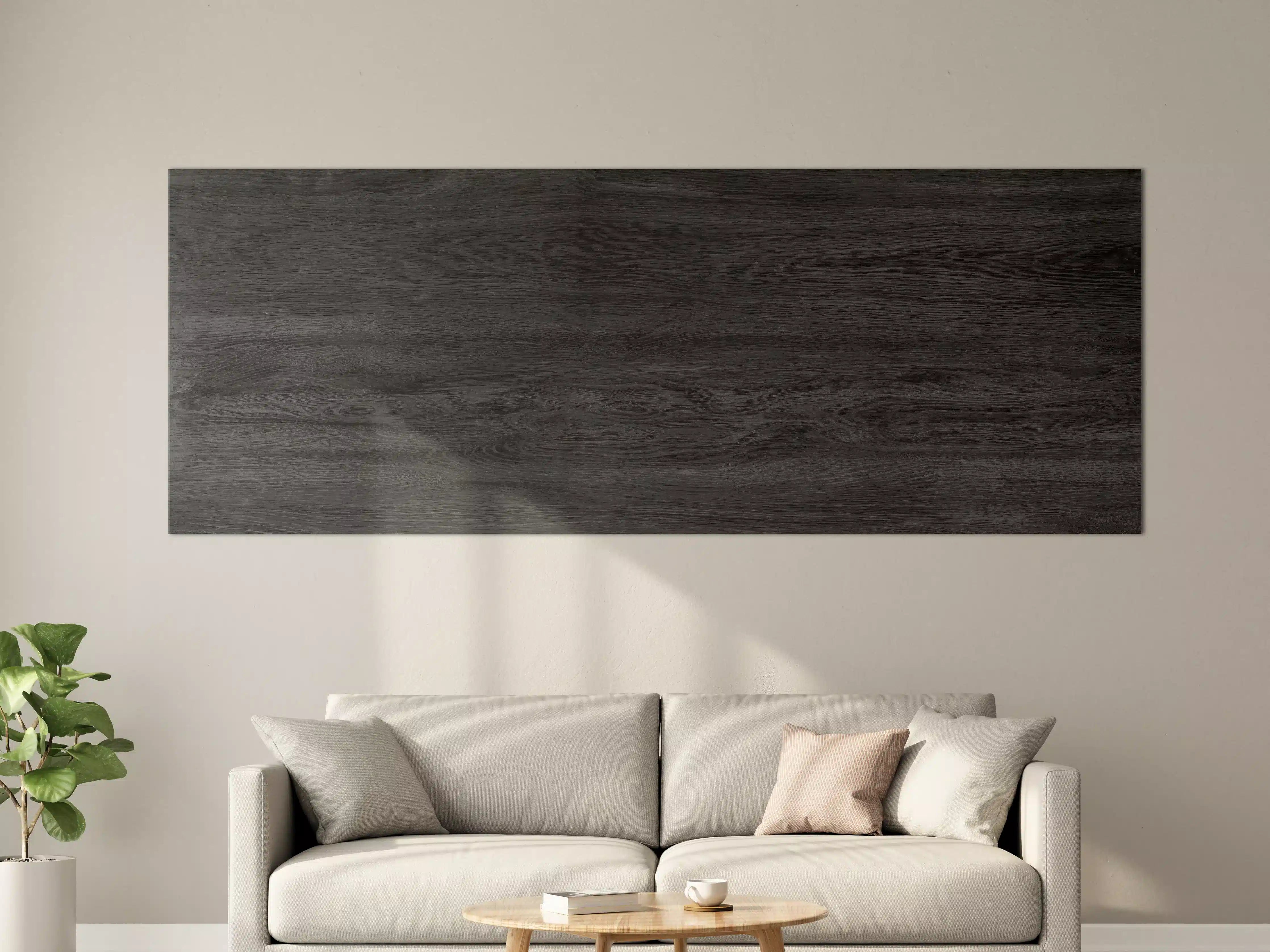 Große Wandbilder - Schwarzes Holz Hintergrund
