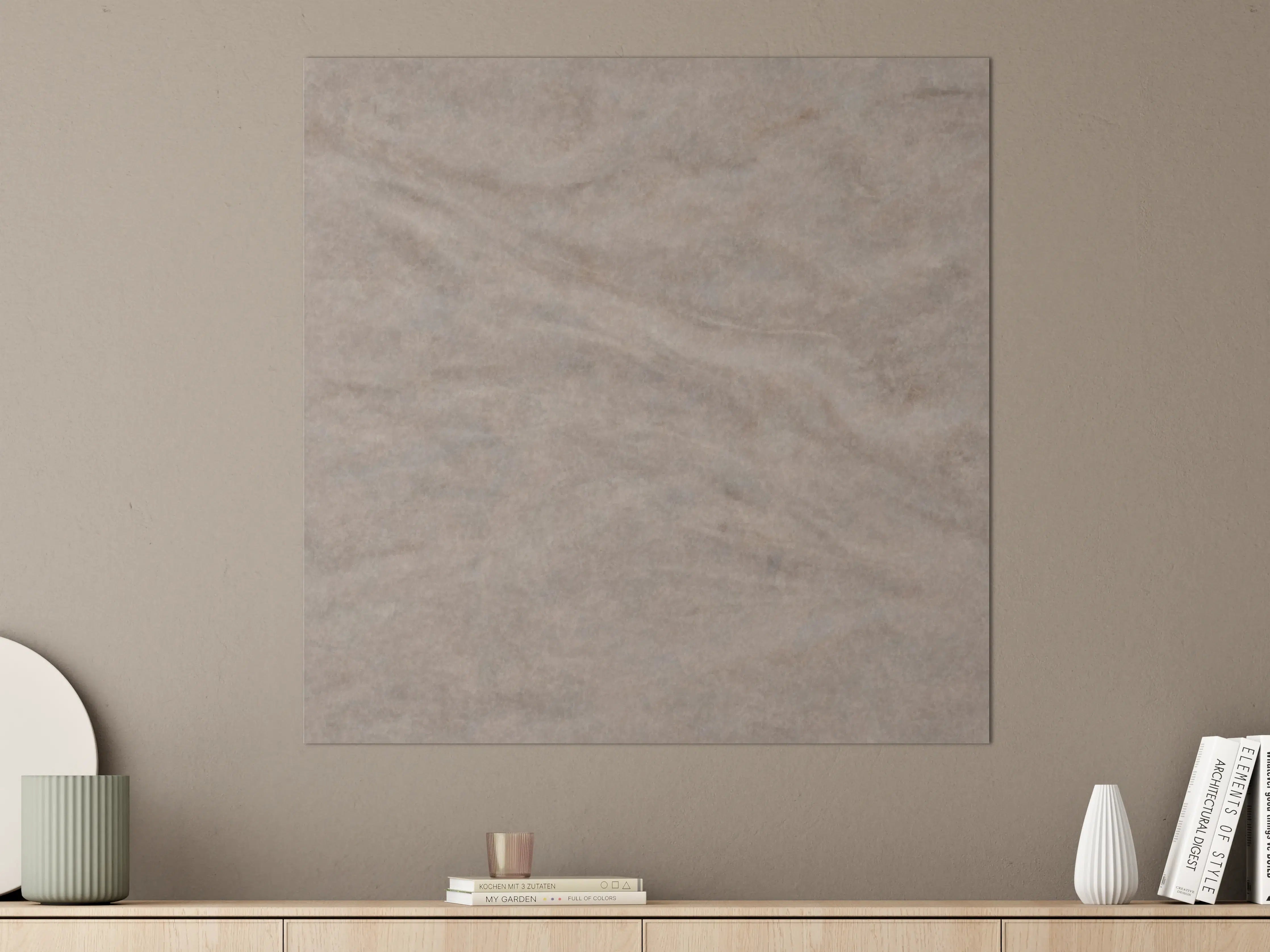 Große Wandbilder - Seidige Grau-Beige Marmortextur