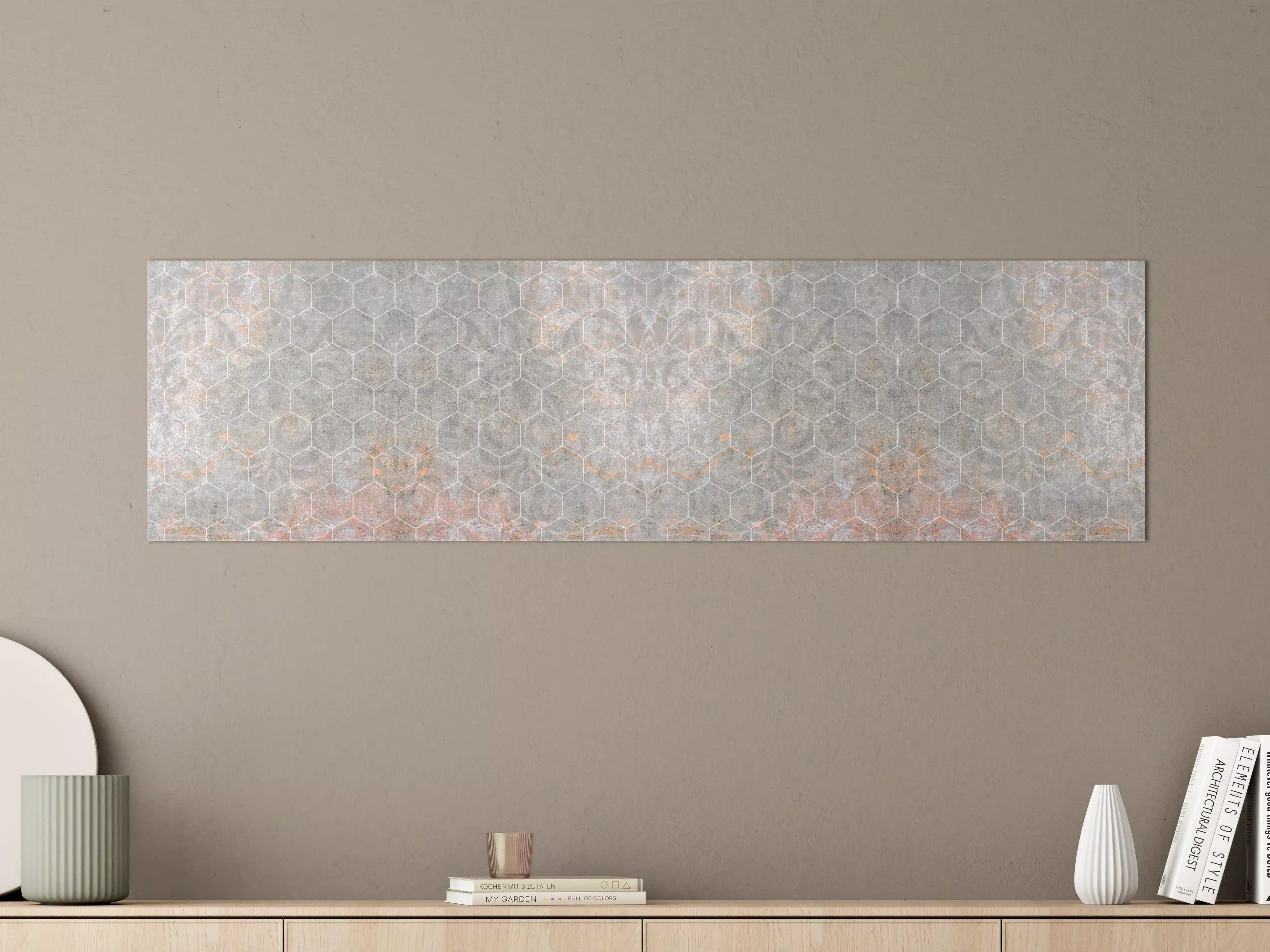 Große Wandbilder - Shabby Grau-Weiße Fliesentextur
