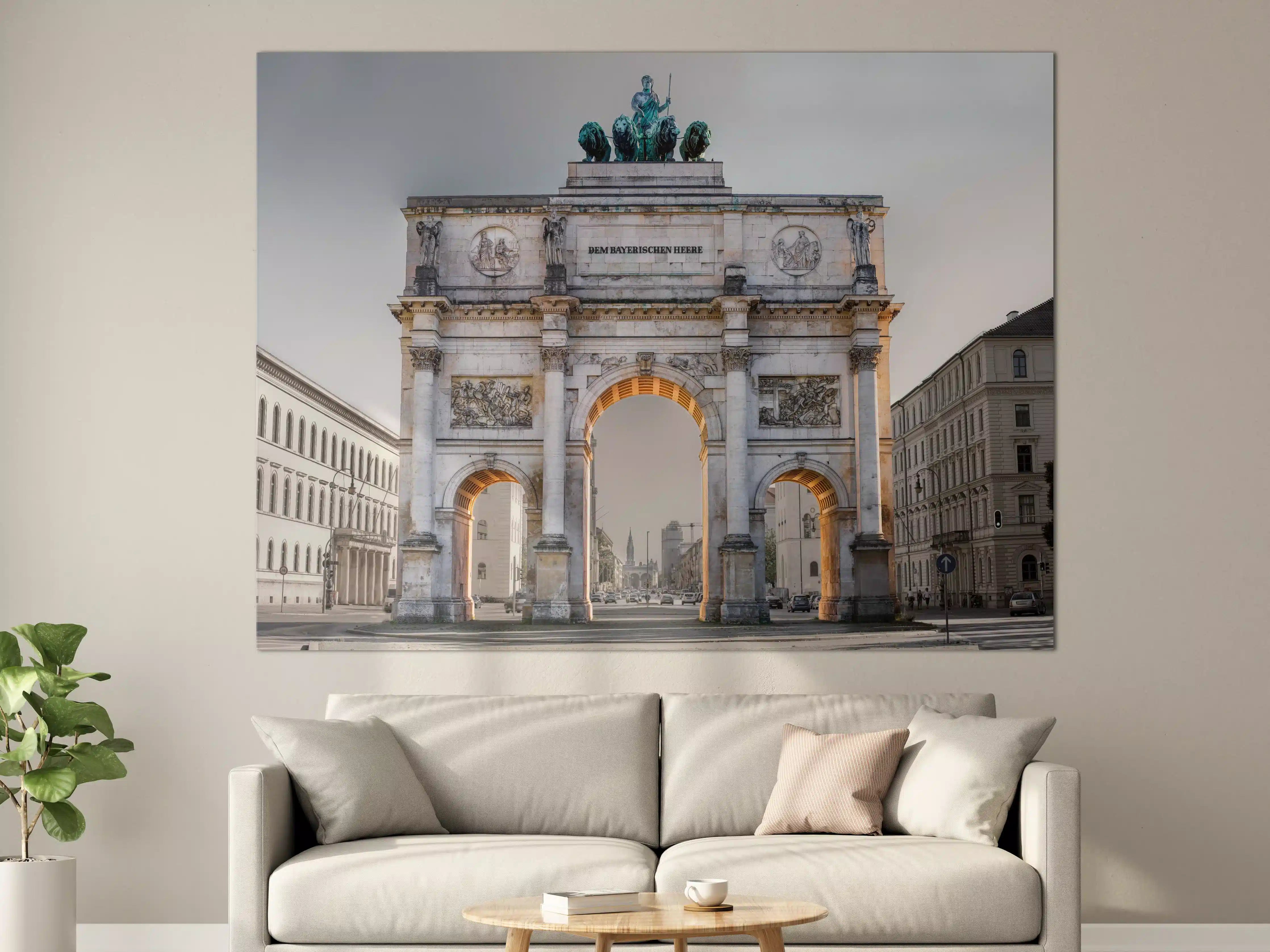 Große Wandbilder - Siegestor in München an der Leopoldstraße