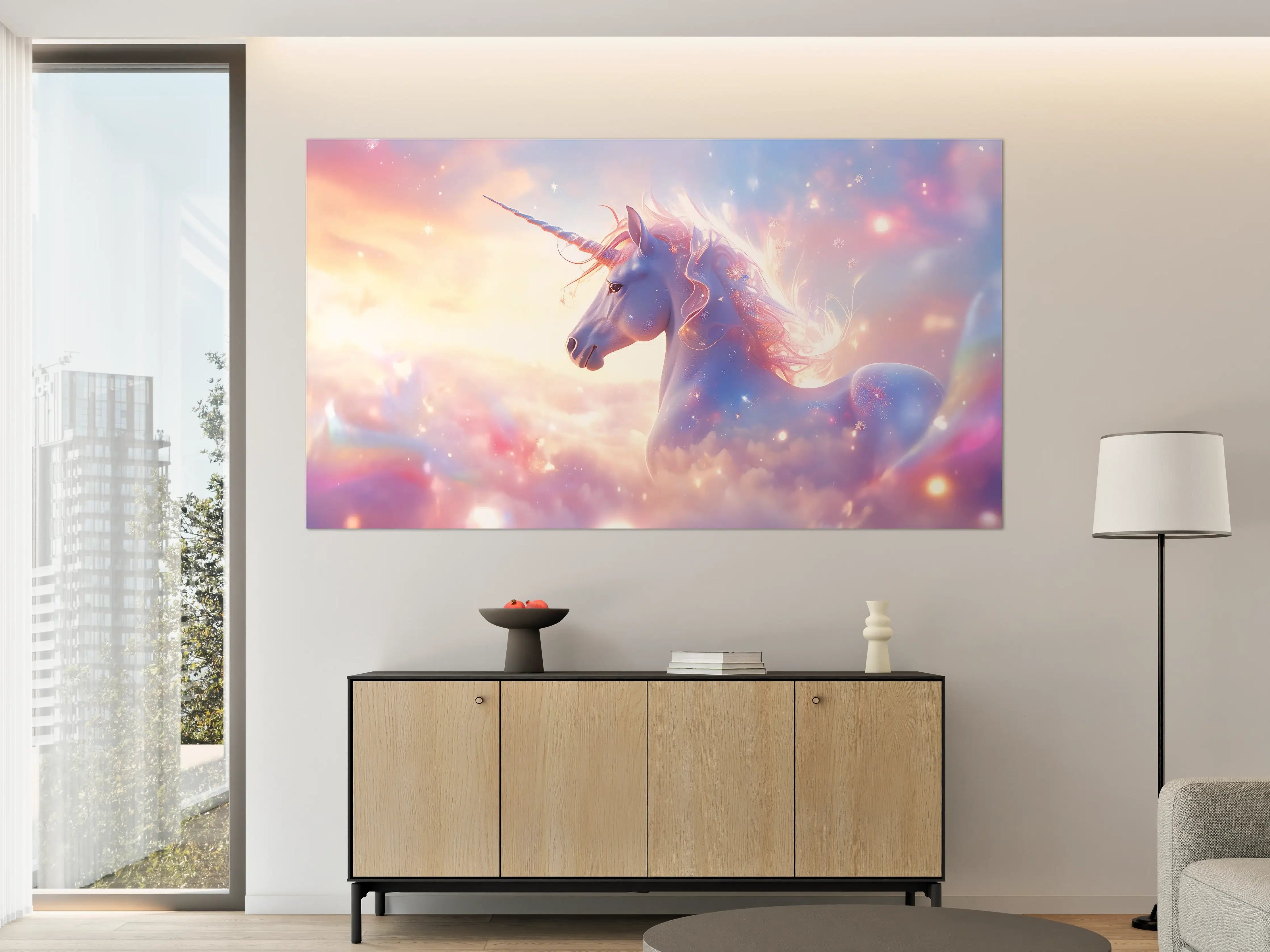 Große Wandbilder - Silberglanz im Einhornhimmel