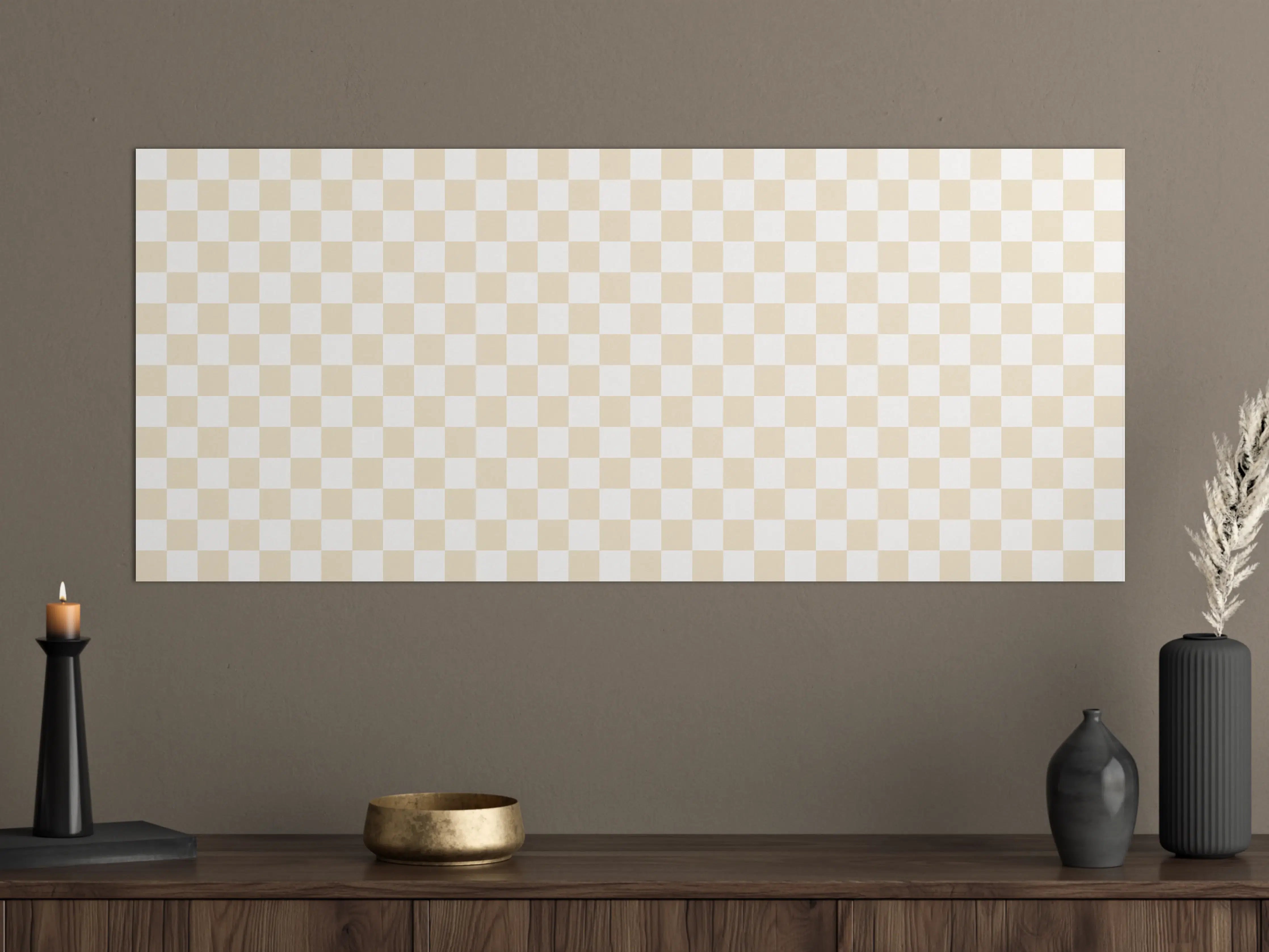 Große Wandbilder - Silberne Textur an Weißer Wand