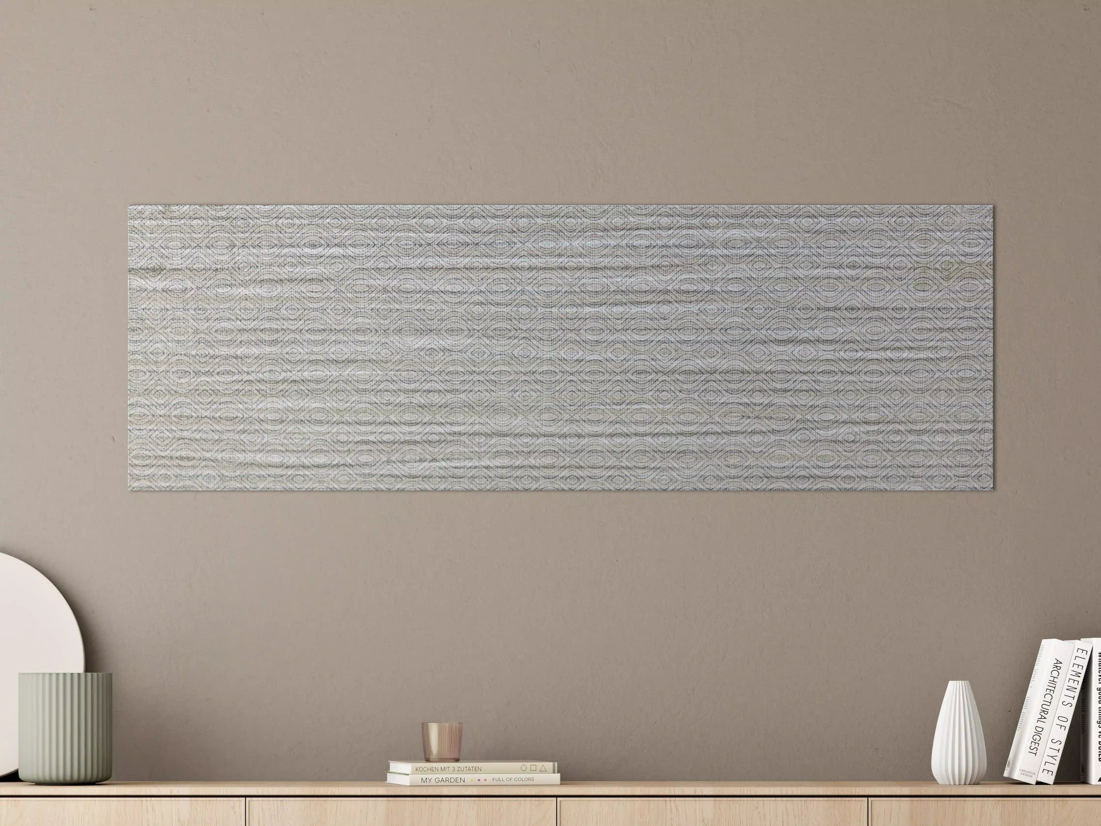 Große Wandbilder - Silberne und Rauchglas-Textur