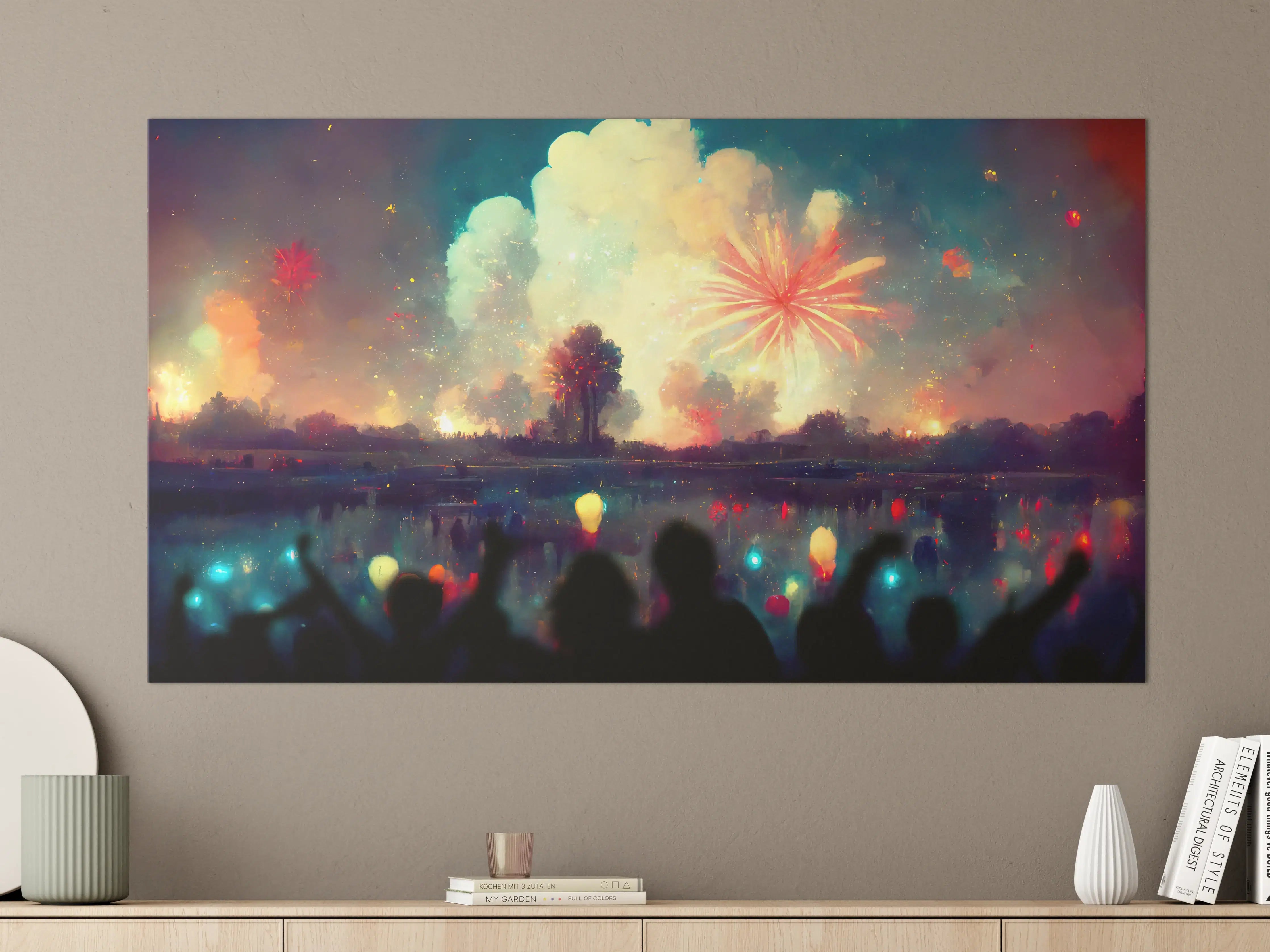 Große Wandbilder - Silvesternacht - Illustration