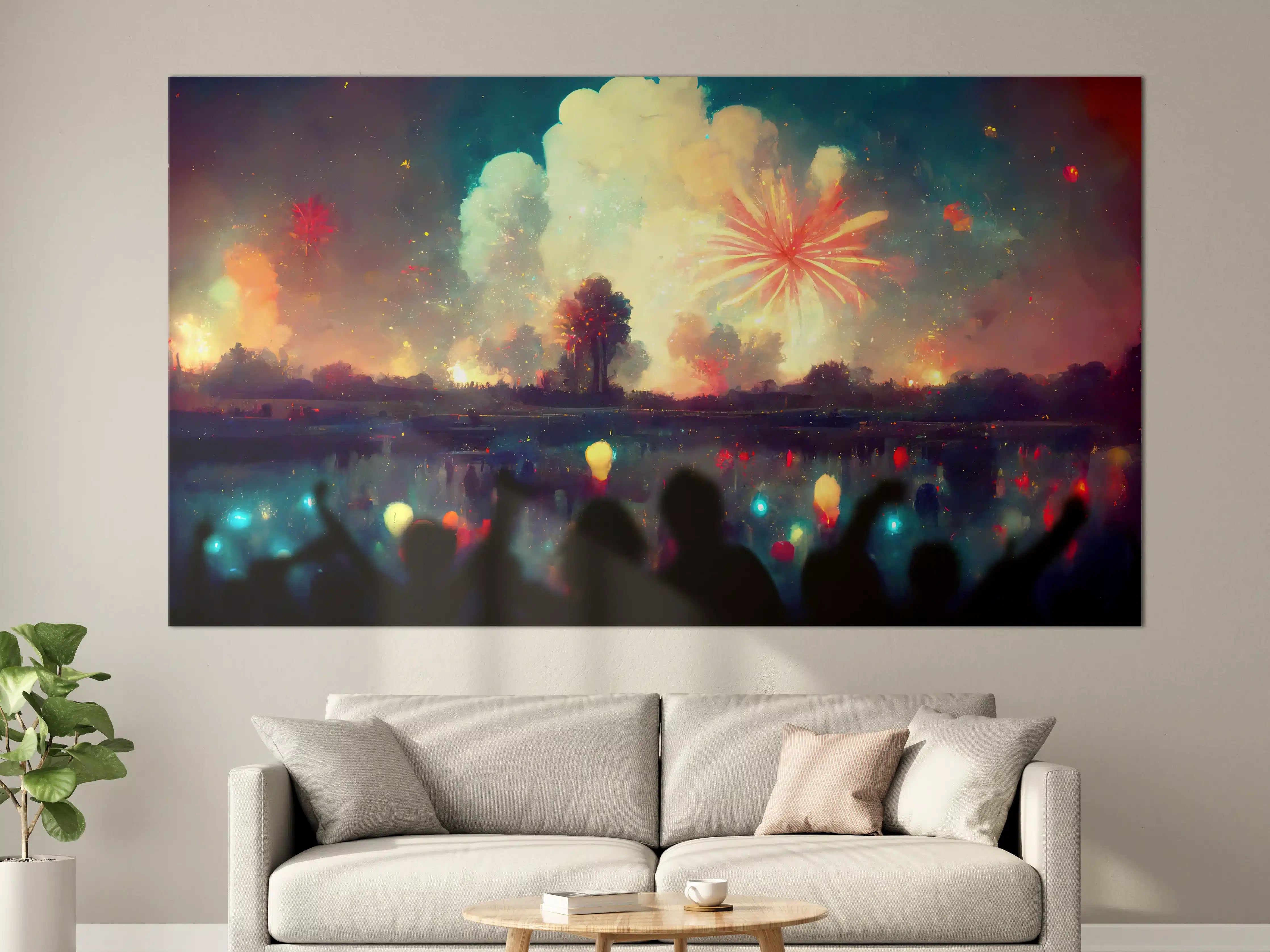 Große Wandbilder - Silvesternacht - Illustration