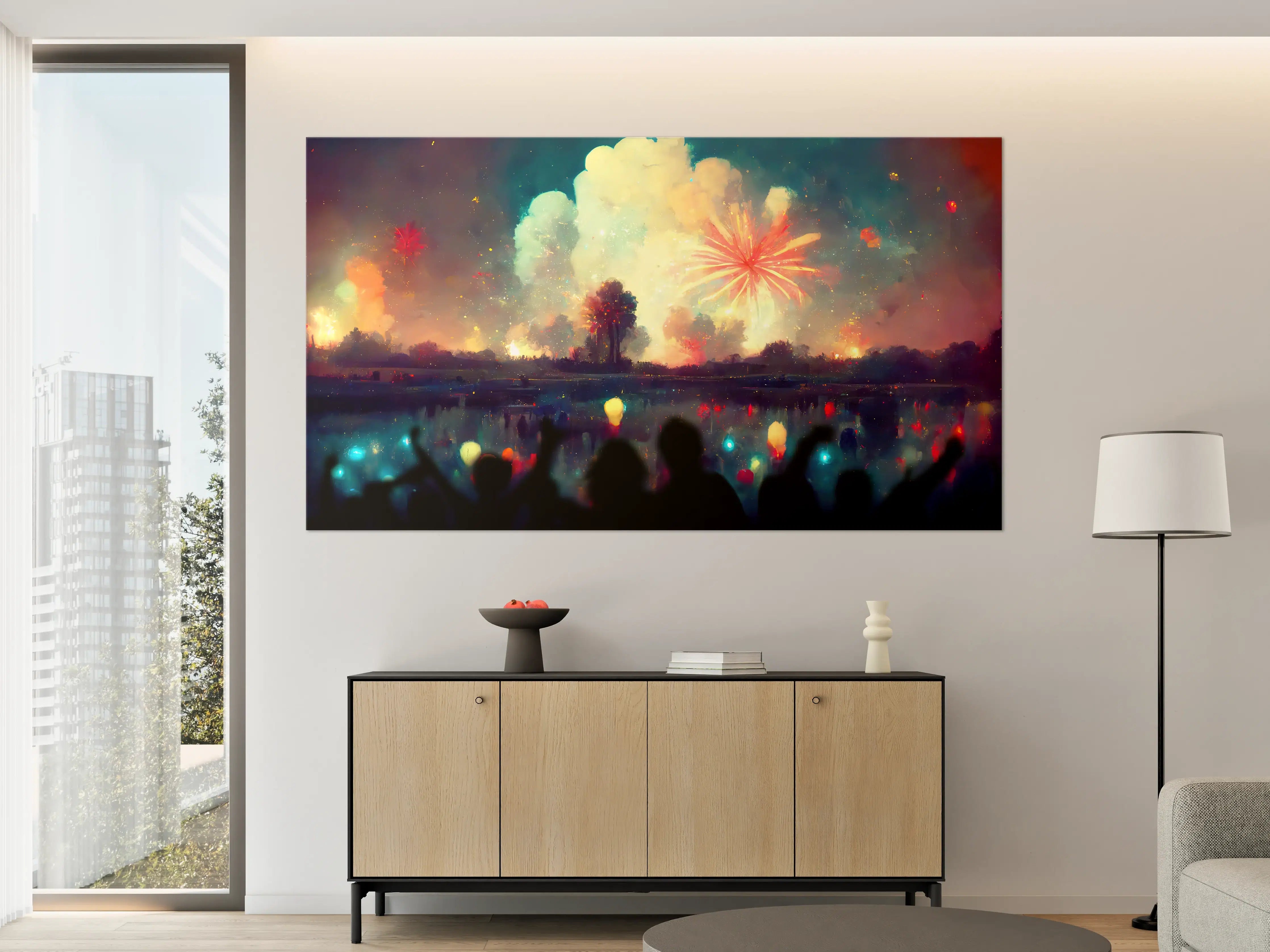 Große Wandbilder - Silvesternacht - Illustration