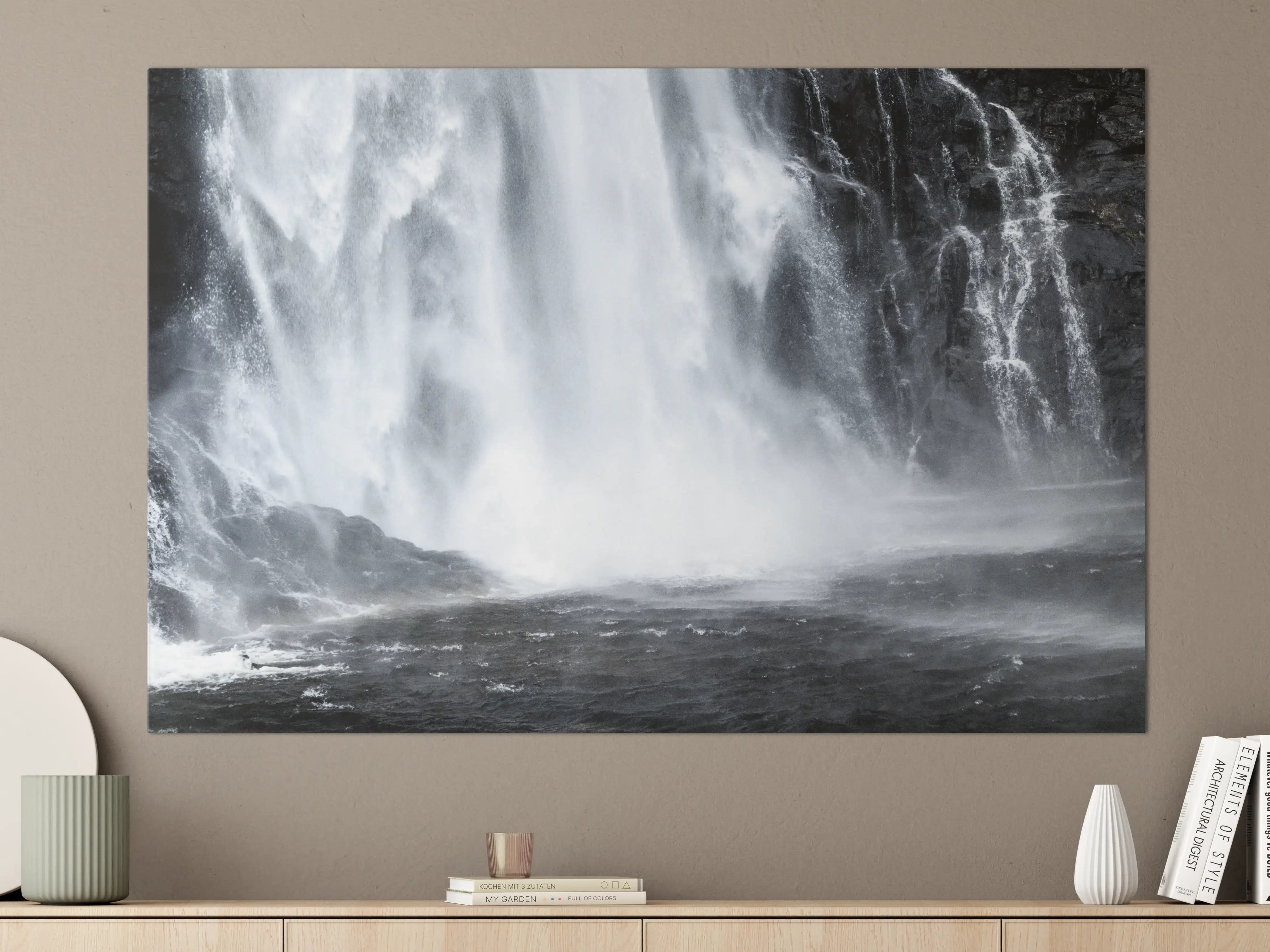 Große Wandbilder - Skjervefossen Wasserfall