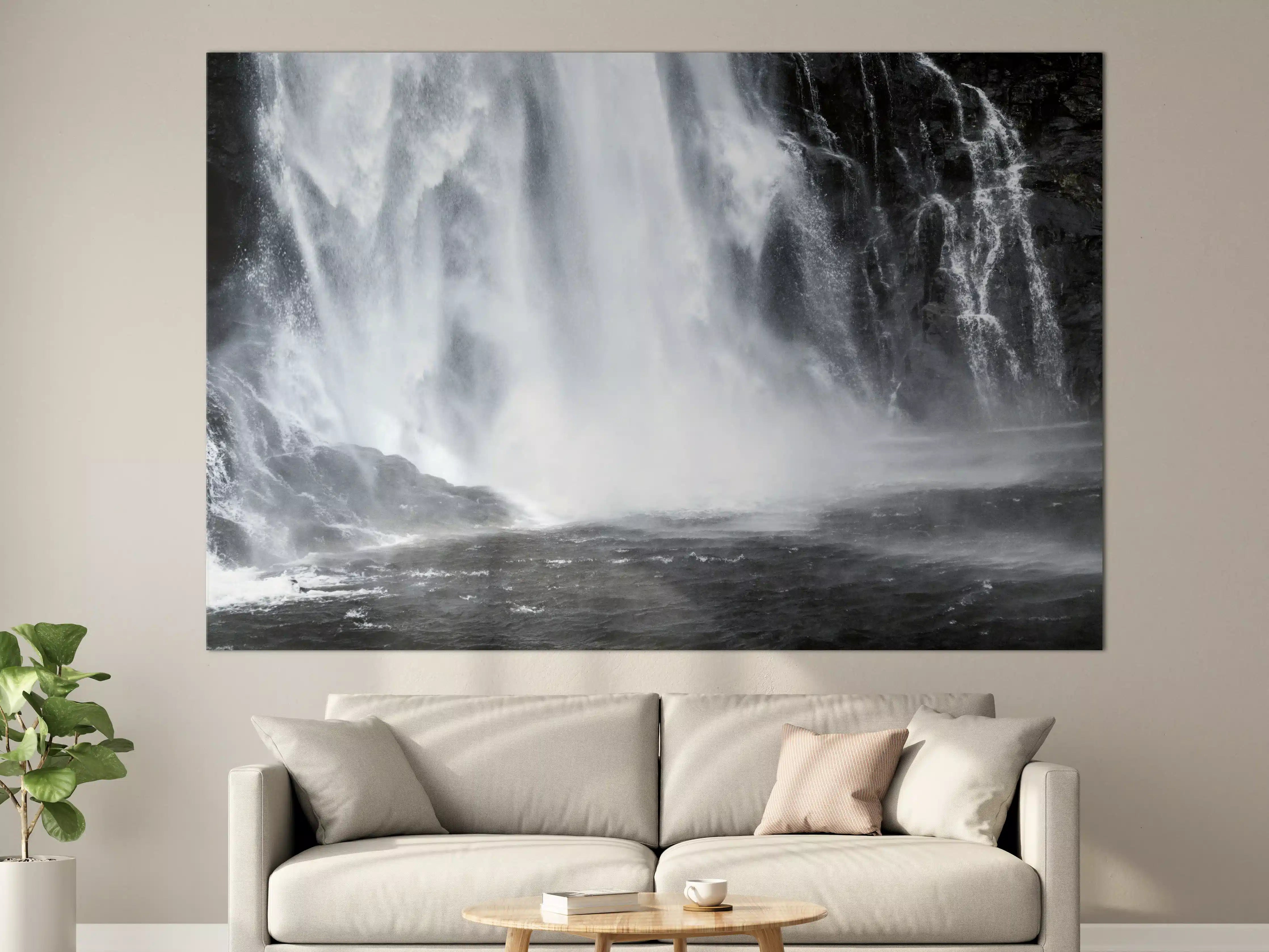 Große Wandbilder - Skjervefossen Wasserfall