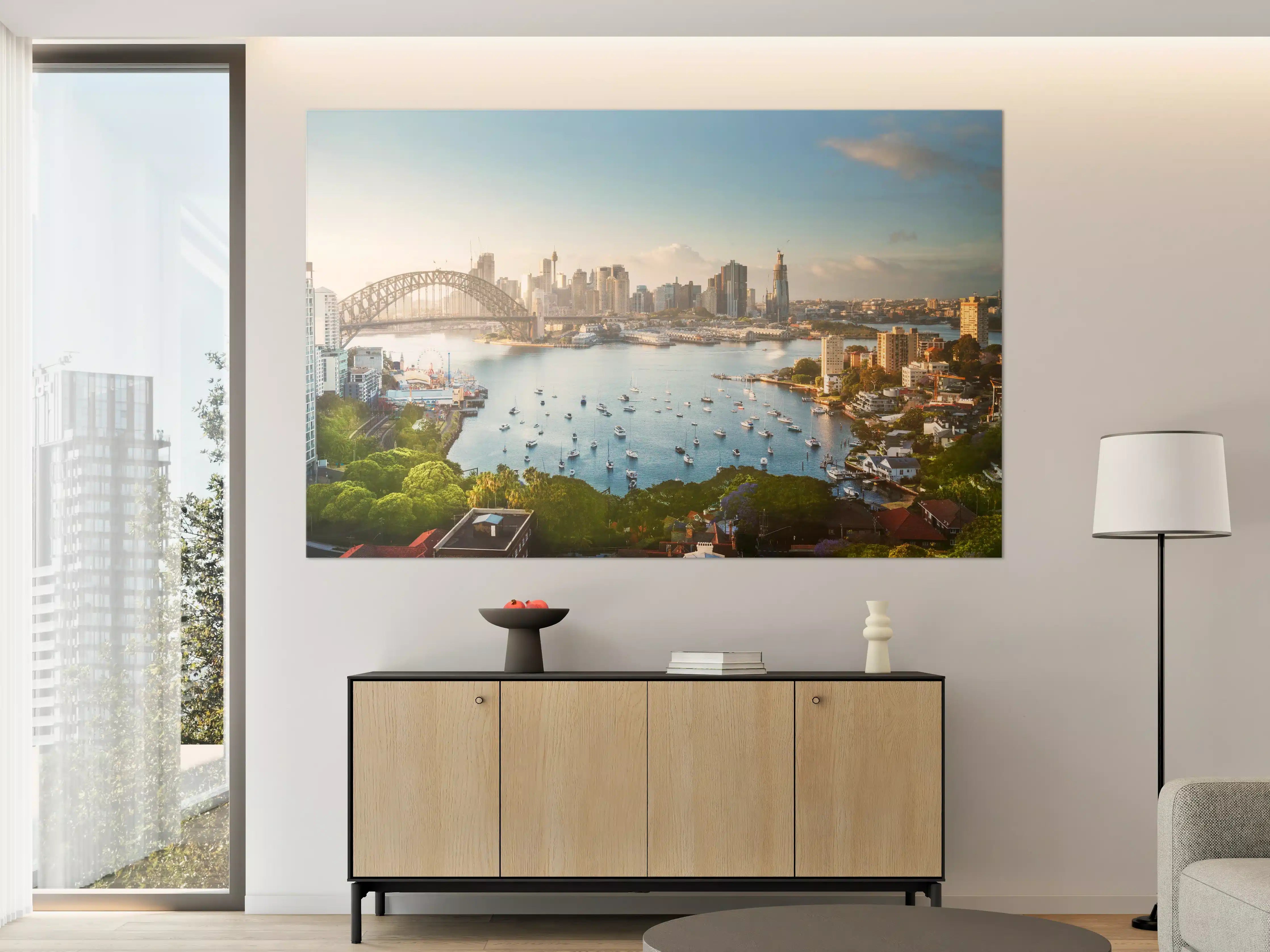 Große Wandbilder - Skyline von Sydney bei Sonnenaufgang